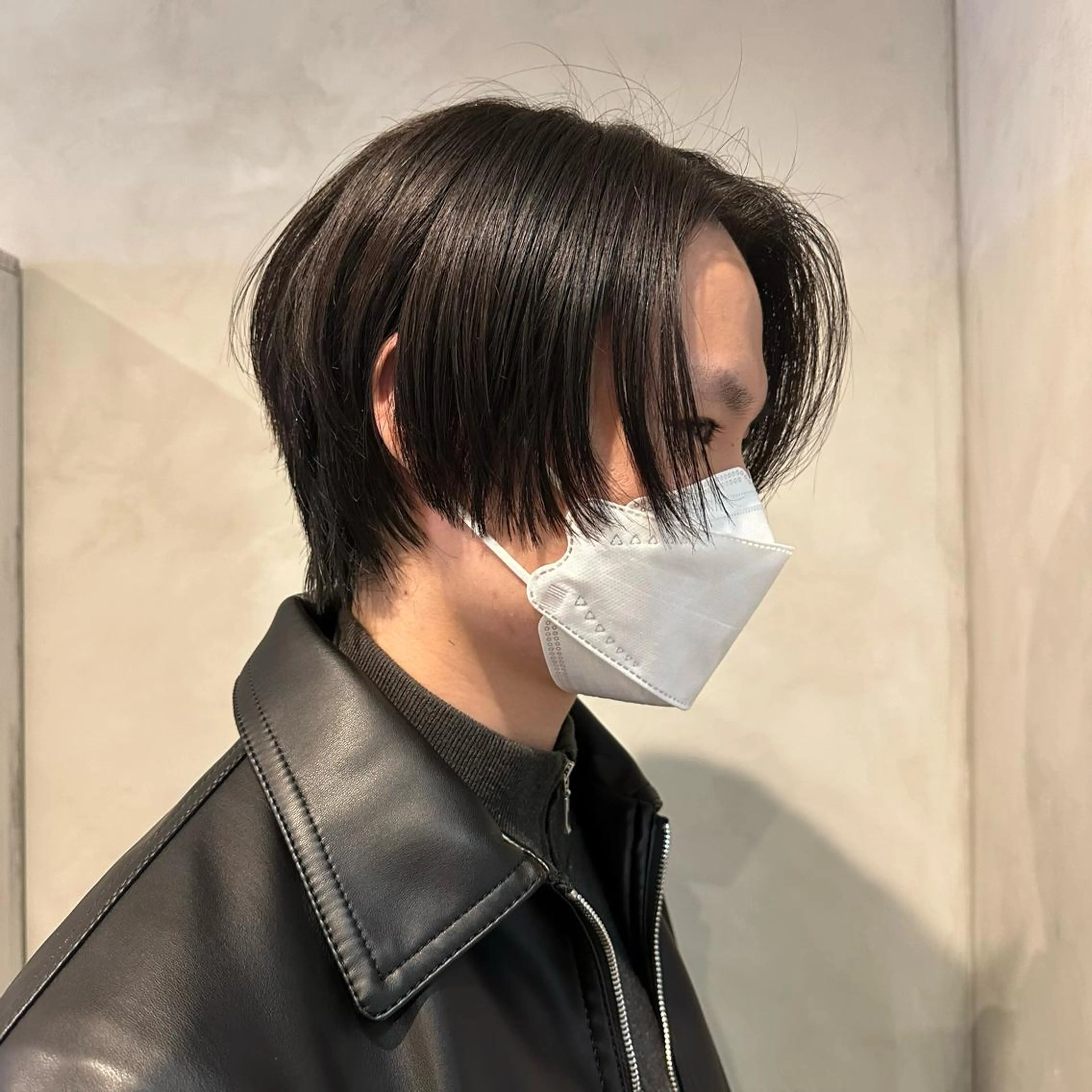ショート メンズ センターパート カット Aust hair Stella新宿所属・Yuki☺︎パーマ レイヤーカットウルフのヘアスタイル