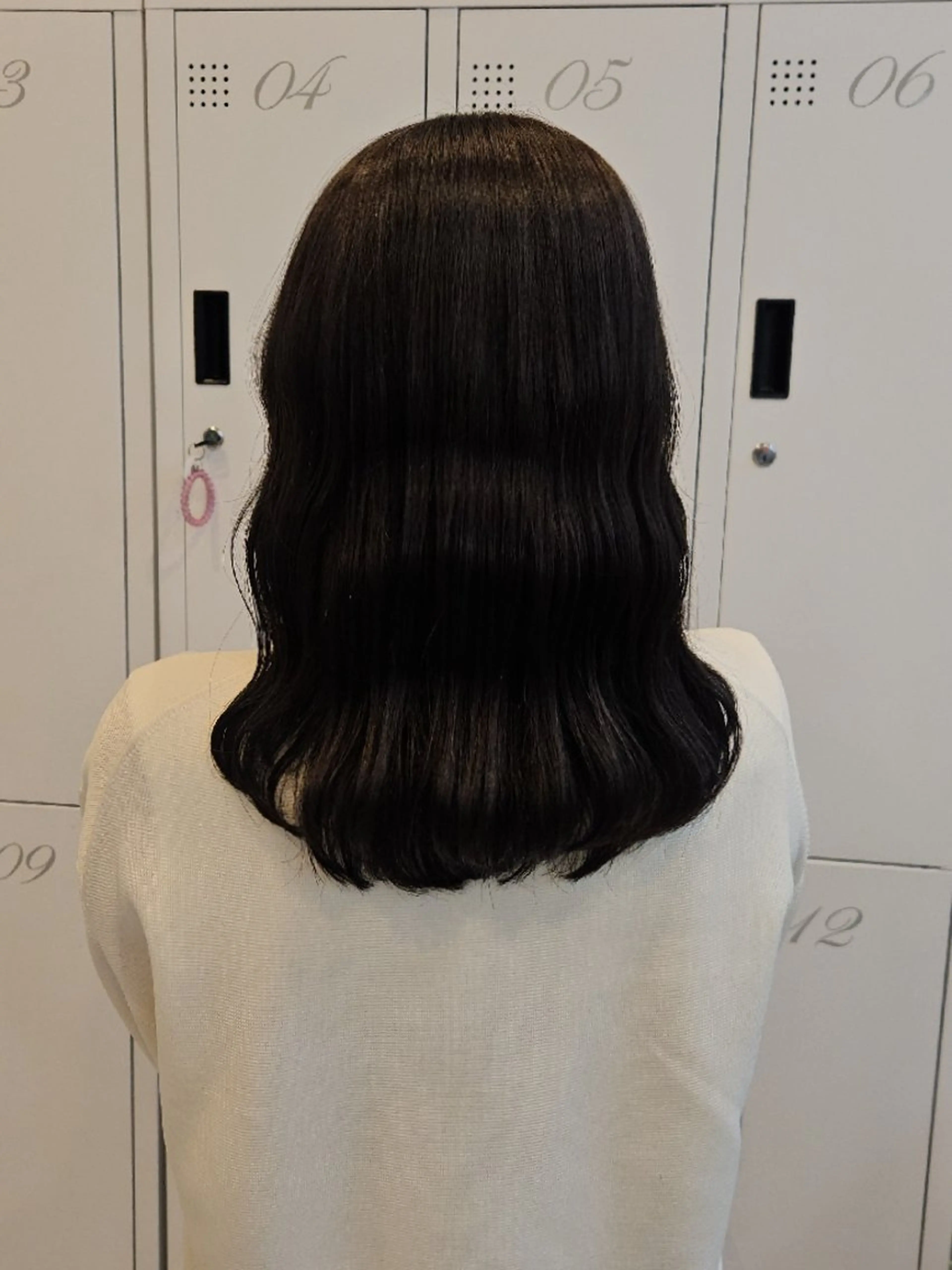 セミロング カラー ベージュカラー オリーブベージュ 韓国風ヘア レイヤーカット カット ヘアカラー トリートメント ミク🇰🇷 /Agu hairのヘアスタイル