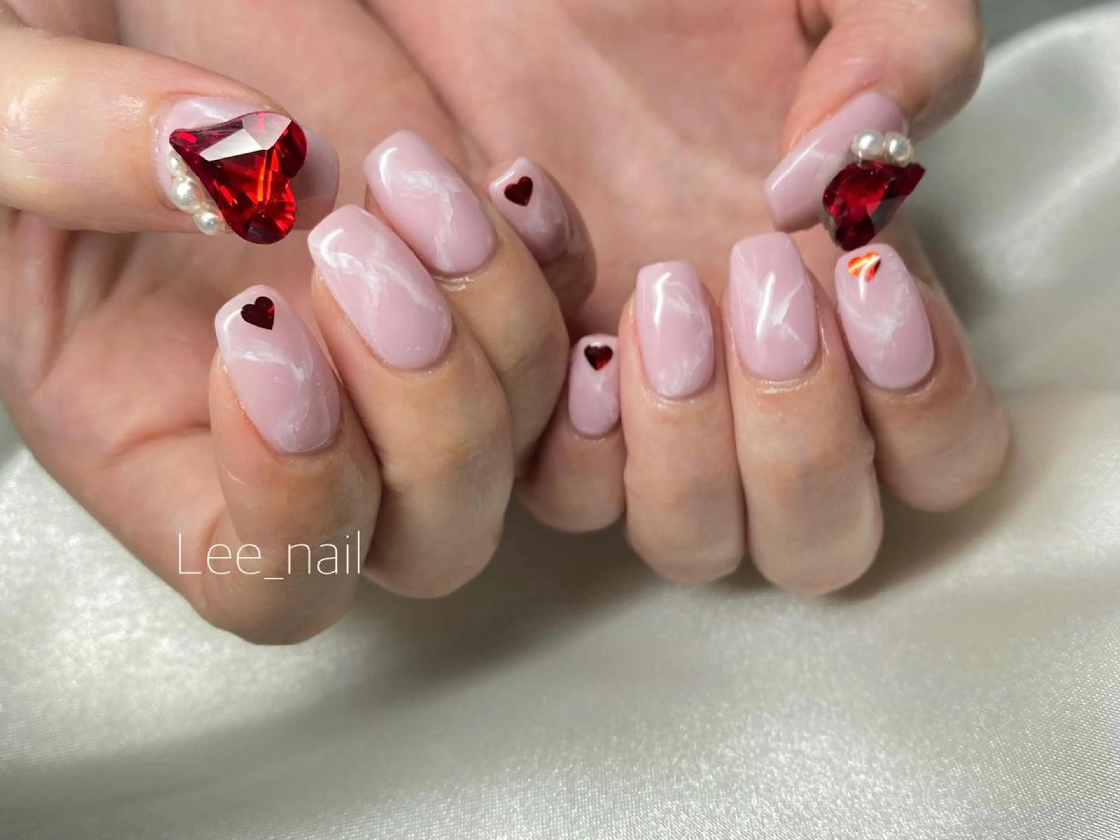 ネイル 韓国ネイル 大理石ネイル(マーブル) Lee_ nailのネイルデザイン