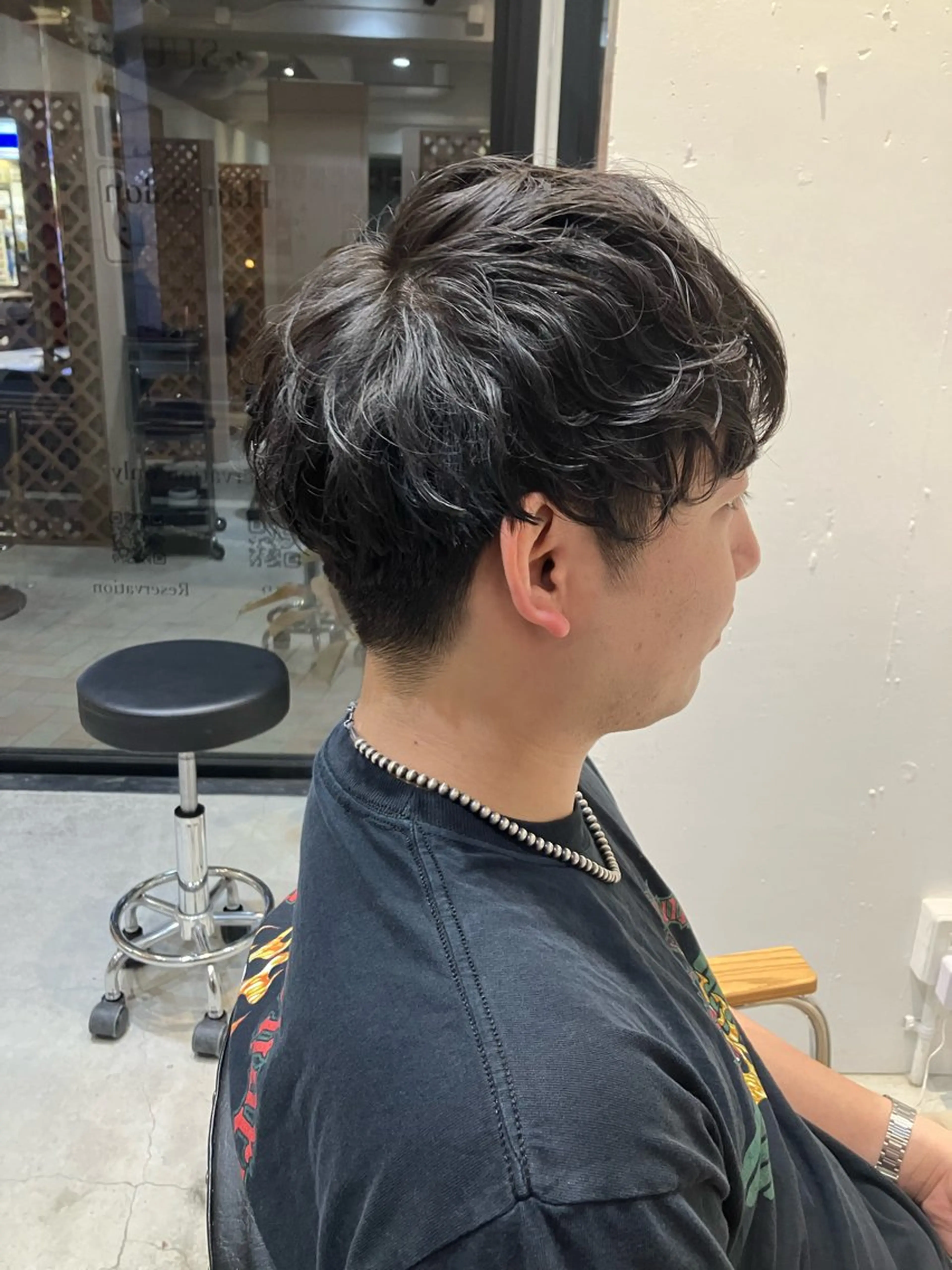 ショート メンズ メンズパーマ カット パーマ 川間 将彦のヘアスタイル