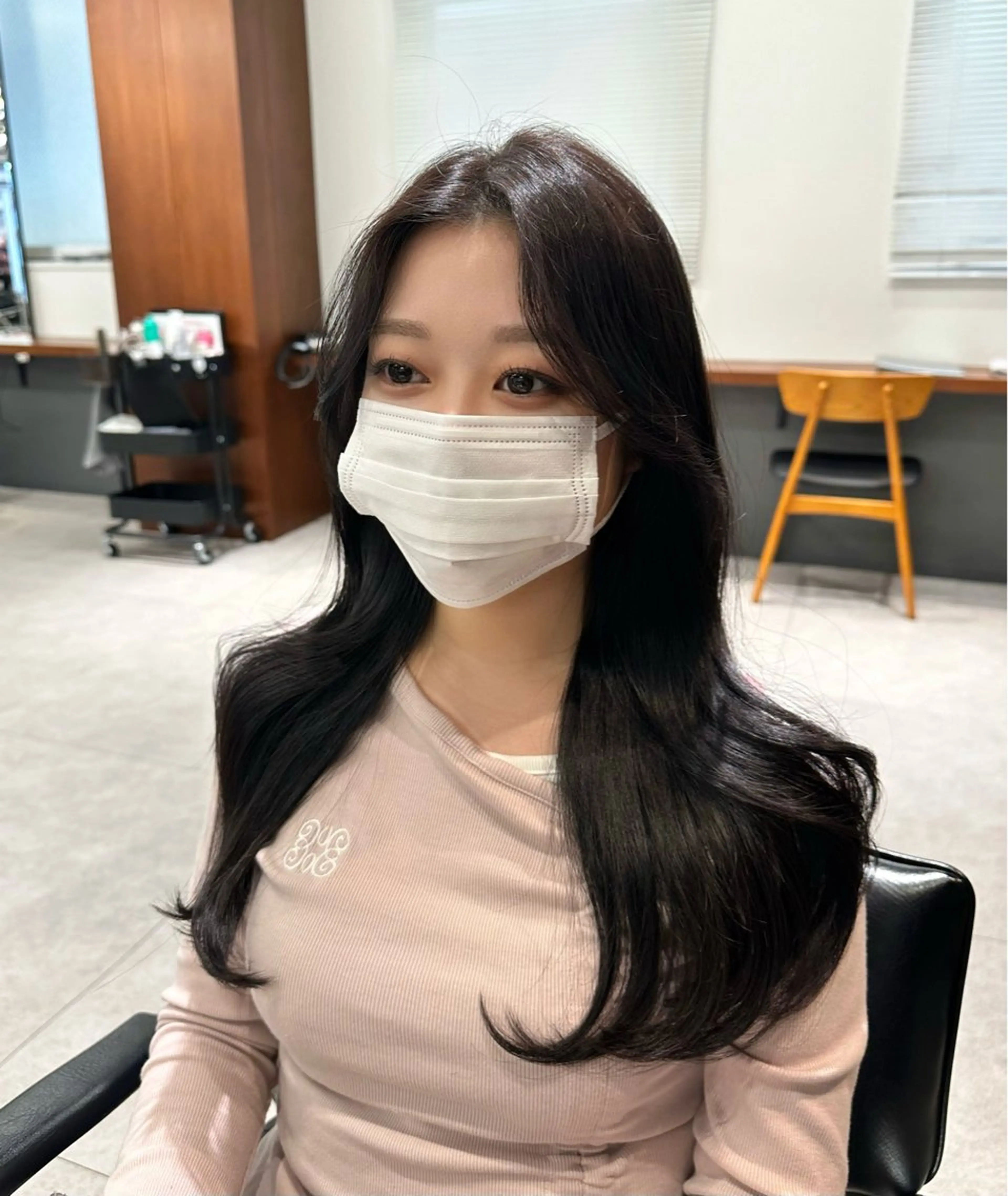 ロング カラー 韓国風ヘア レイヤーカット カット ヘアカラー 韓国ヘア/レイヤー Yan✂︎のヘアスタイル