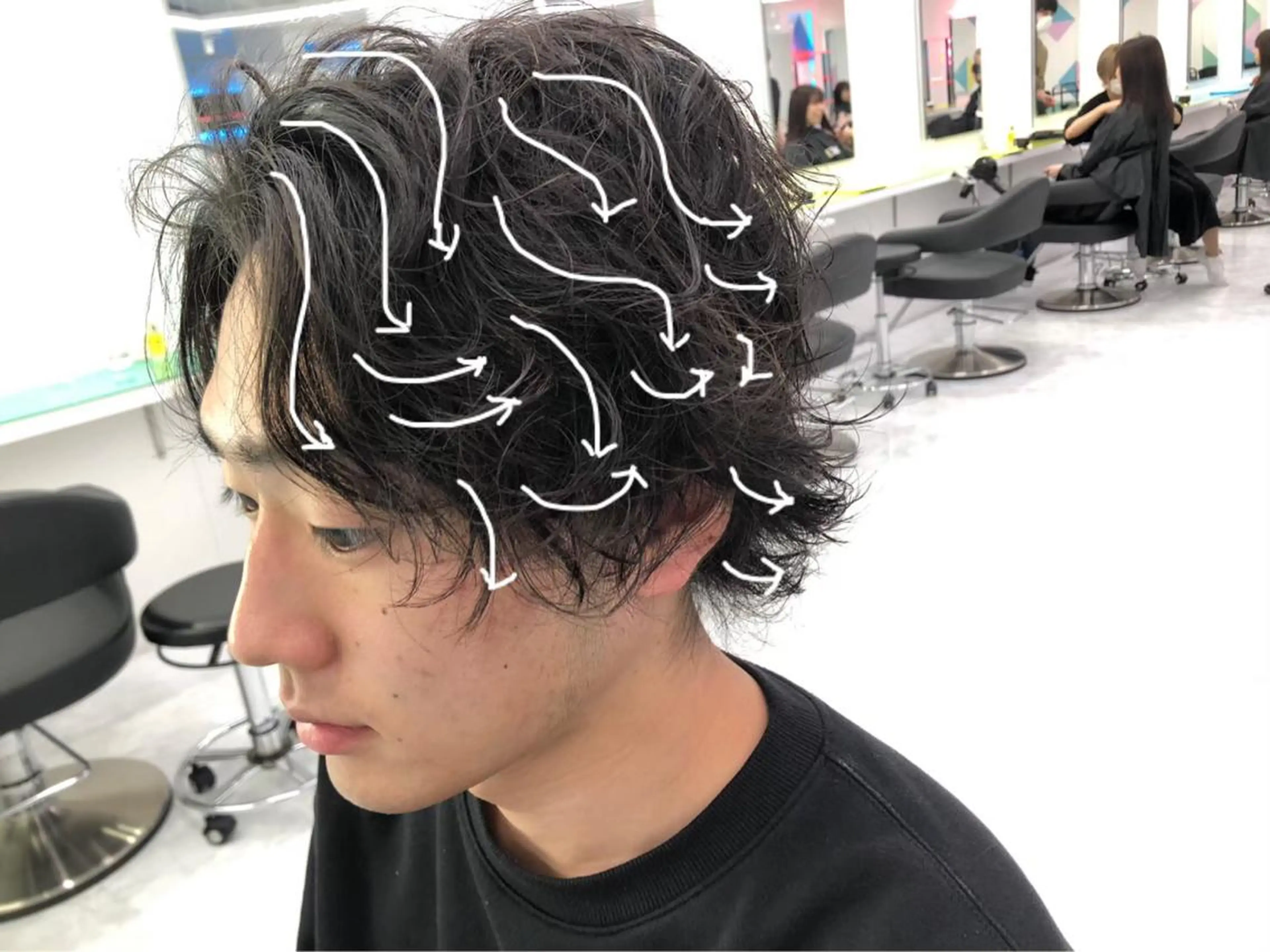 ショート カラー ヘアアレンジ メンズ ✨【公式】渋谷メンズ サロン BLUCK✨のヘアスタイル