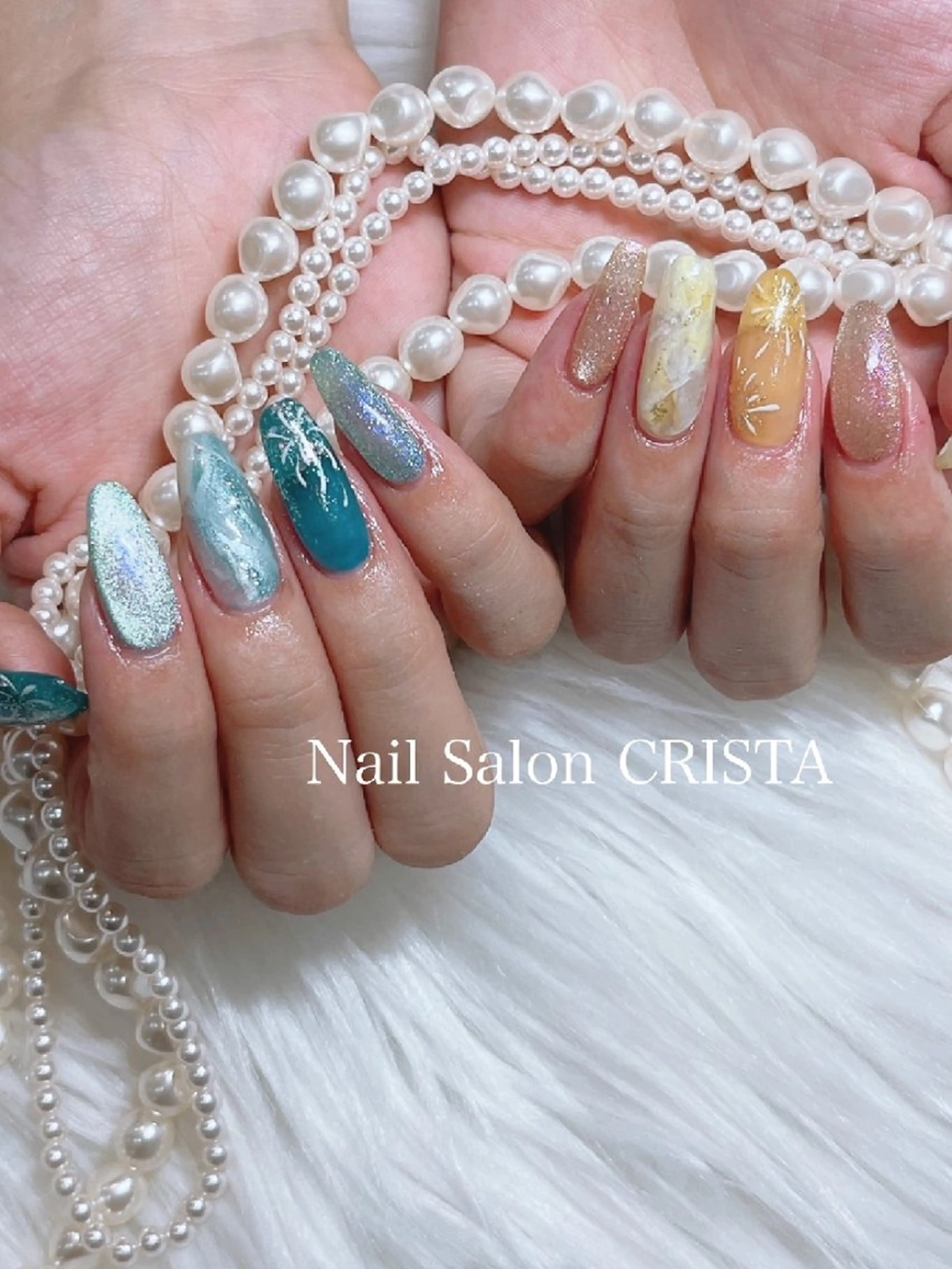 ネイル 持ち込み ハンドネイル NaiI Salon CRISTAのネイルデザイン