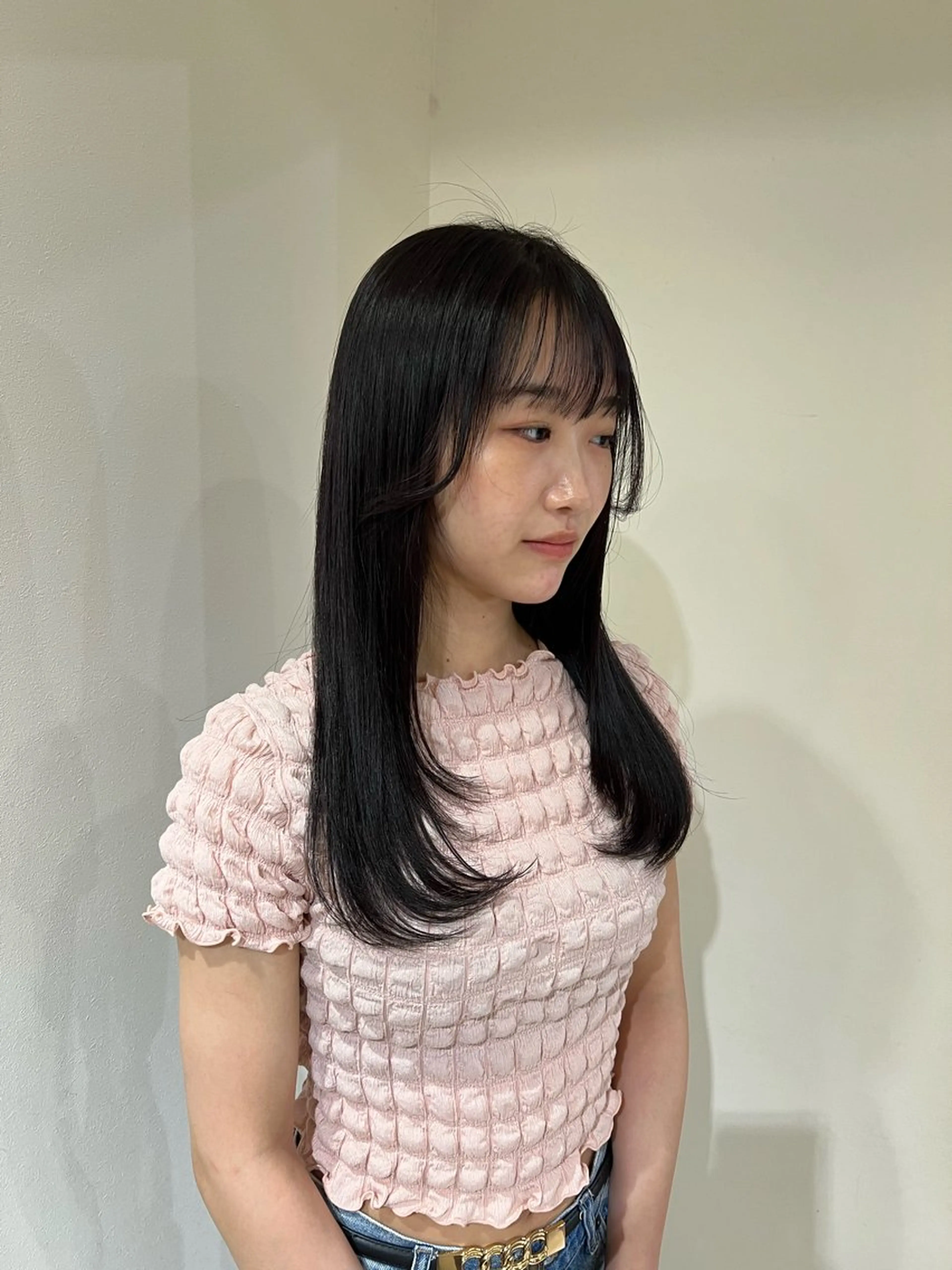 ロング カラー ロングレイヤー ラベンダーカラー レイヤーカット ロング JAM　/ nazunaのヘアスタイル