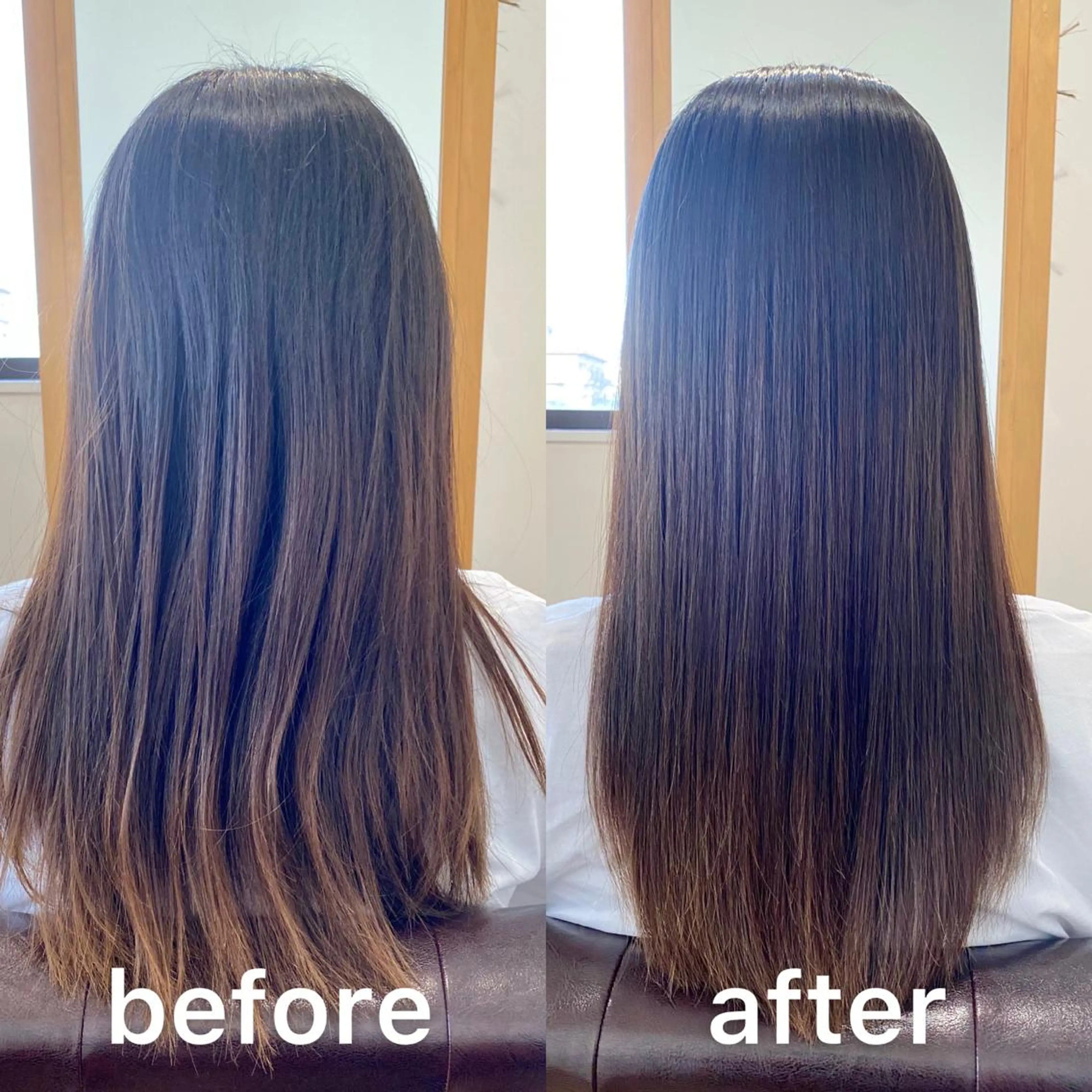 セミロング パーマ 髪質改善 縮毛矯正 ストレートパーマ KIZU 髪質改善 オカルト怪談のヘアスタイル