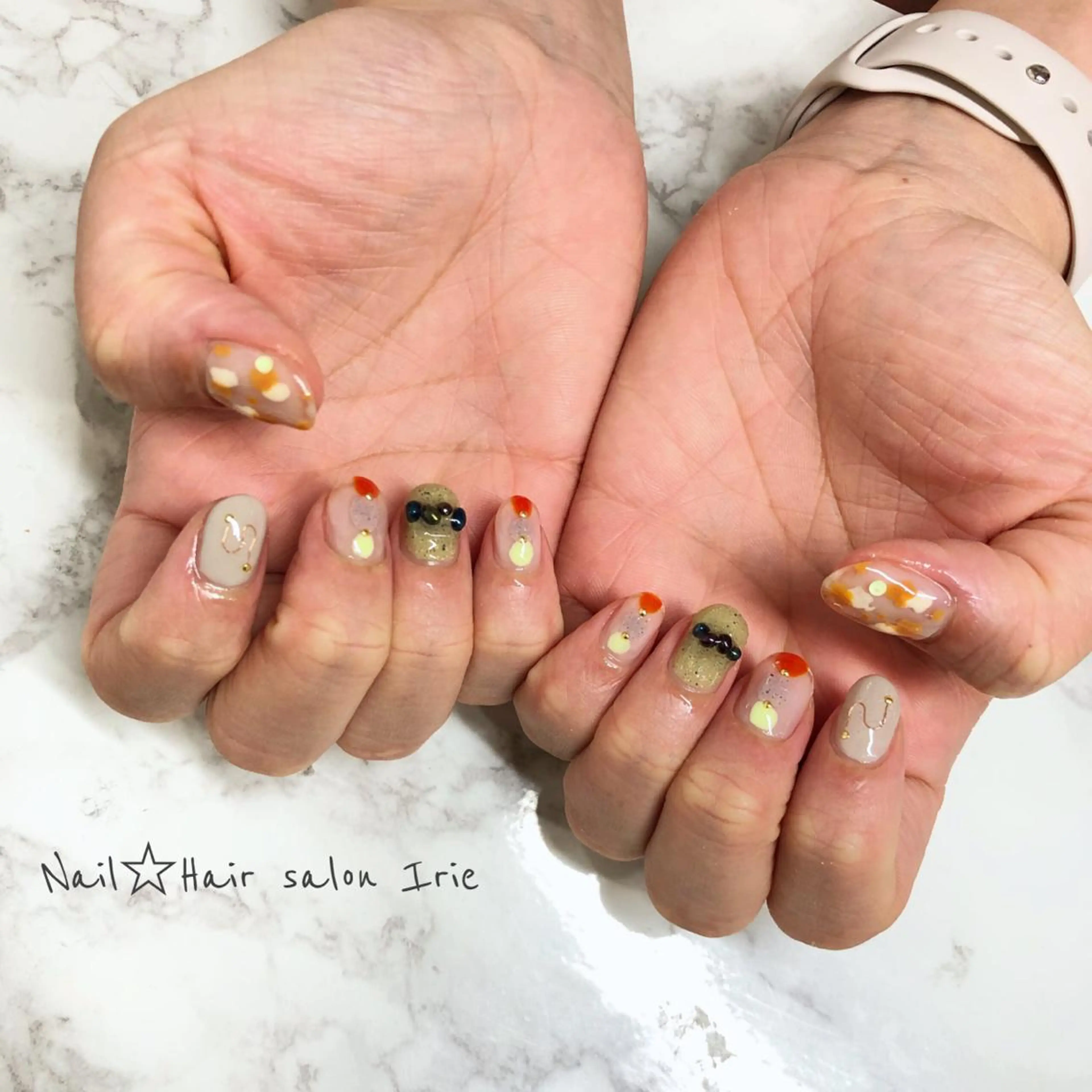 ネイル ハンドネイル Hair salon Irie所属・與儀 知佳のネイルデザイン
