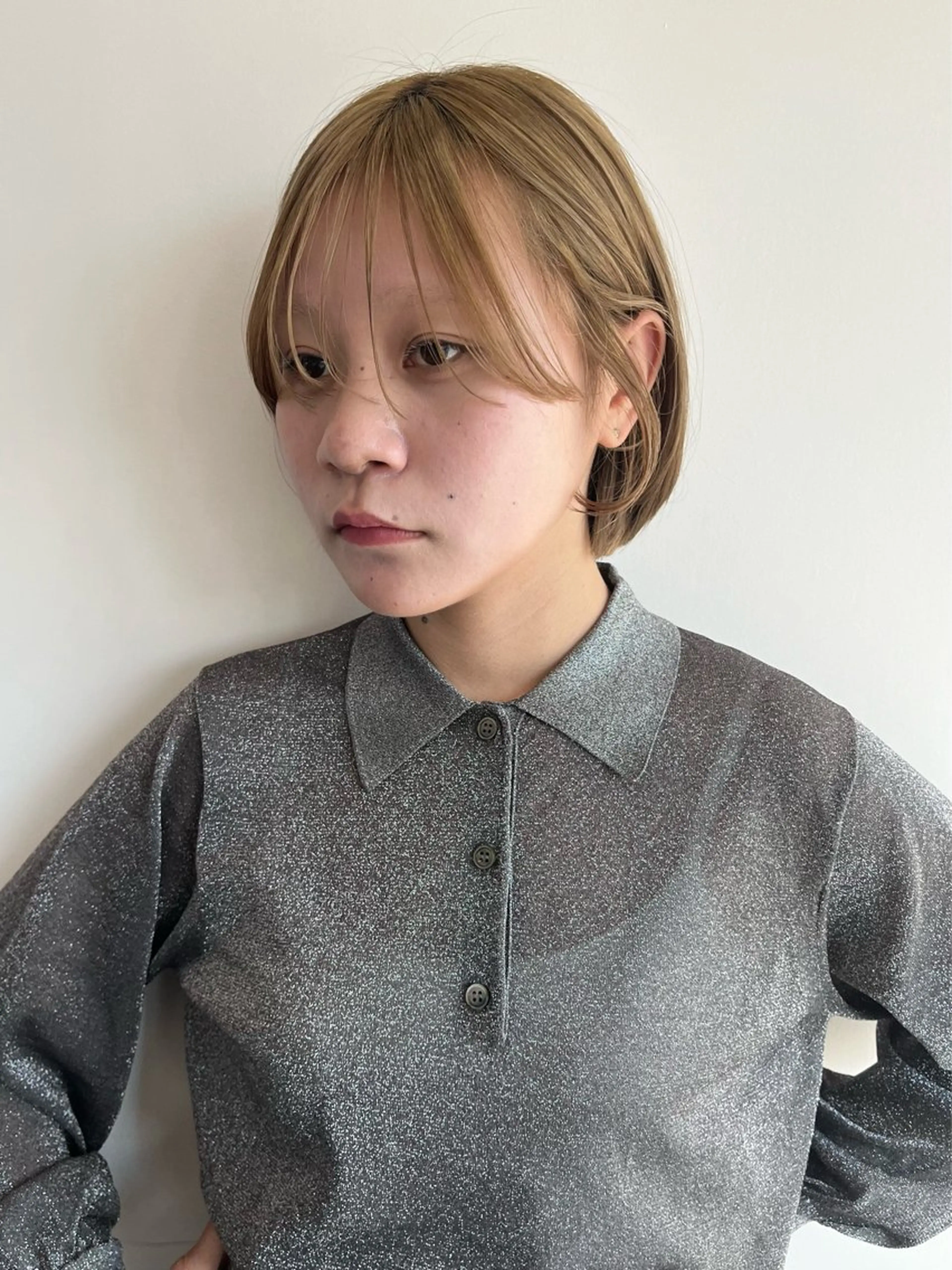 ショート パーマ/オリーブ/ 酸性ストレート/ゆなのヘアスタイル