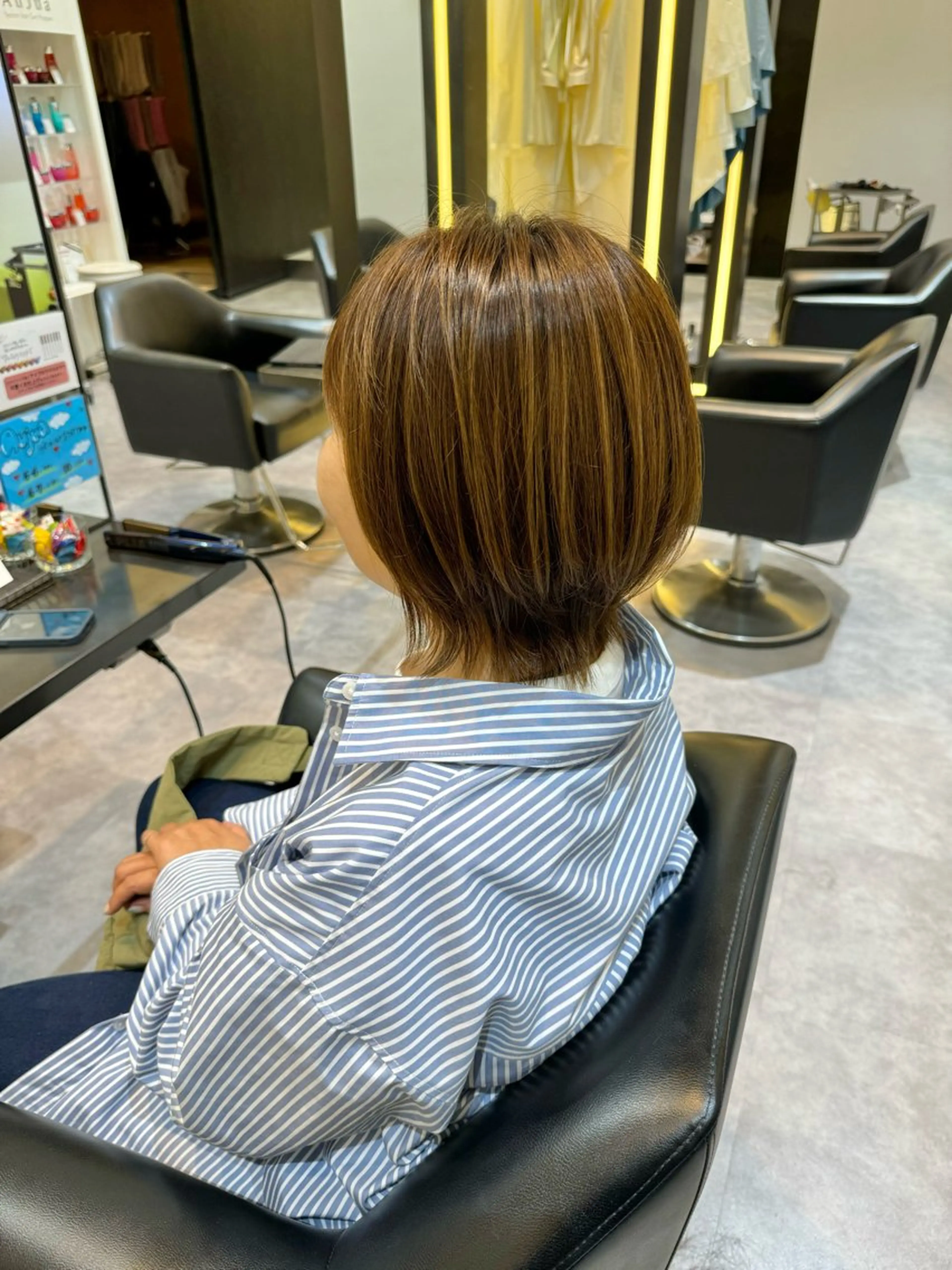 ミディアム ボブ くびれヘア 明井 准弥のヘアスタイル
