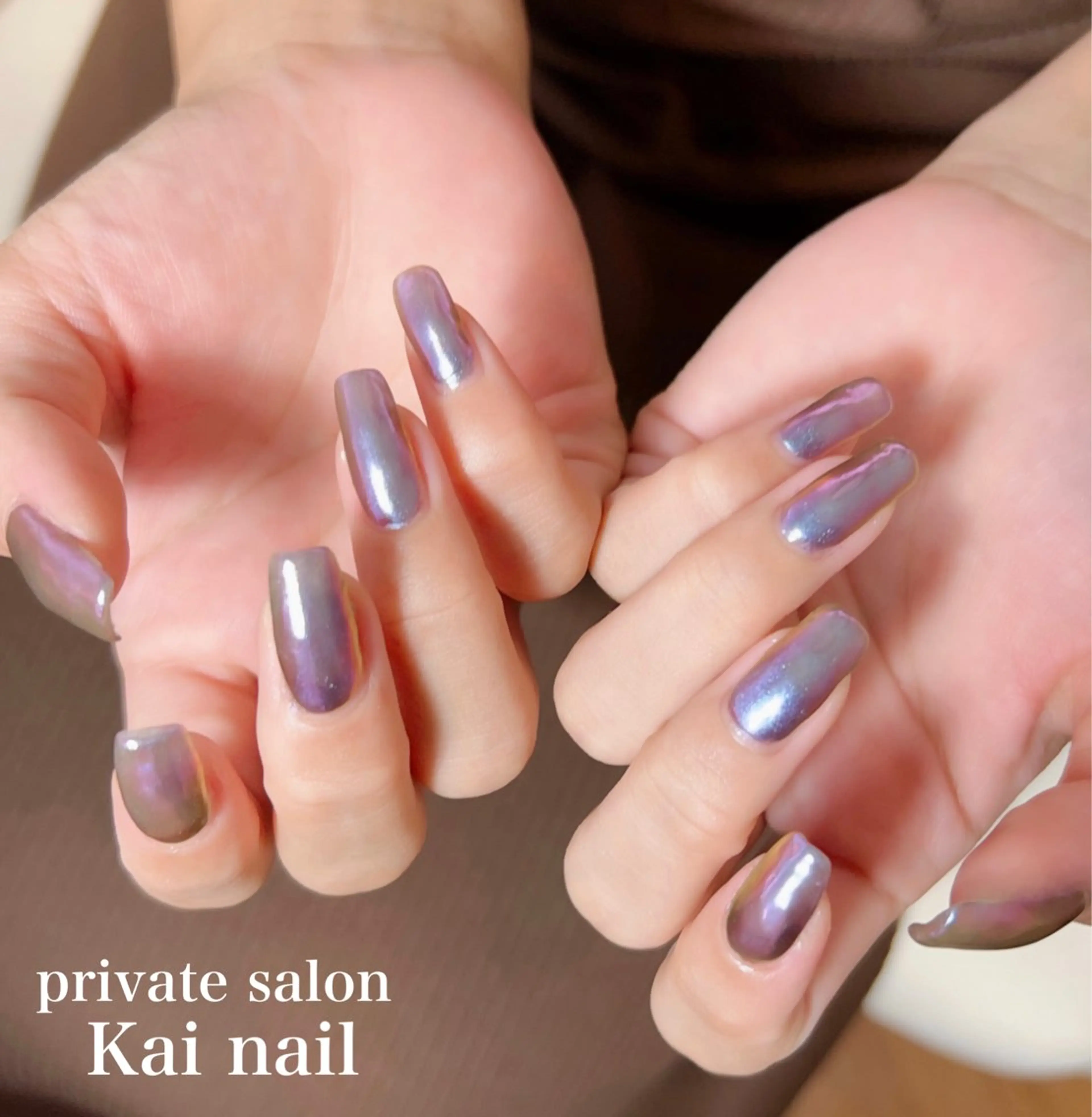 ネイル ジェルネイル マグネットネイル ミラーネイル ニュアンスネイル パラジェル ハンドネイル Kai  nail Mayukoのネイルデザイン