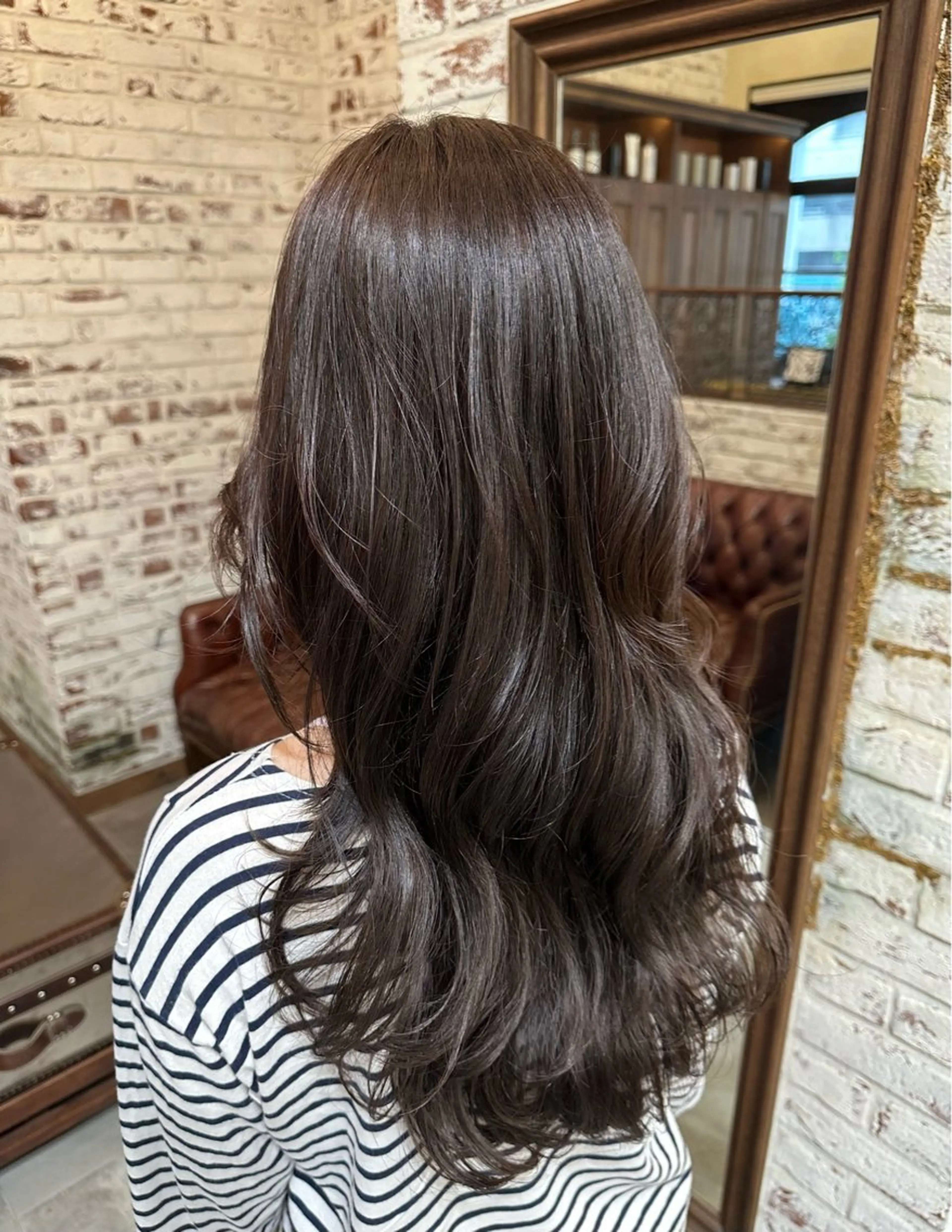 ロング カラー ヘアカラー トリートメント Mauve 世田谷 きたじまのヘアスタイル