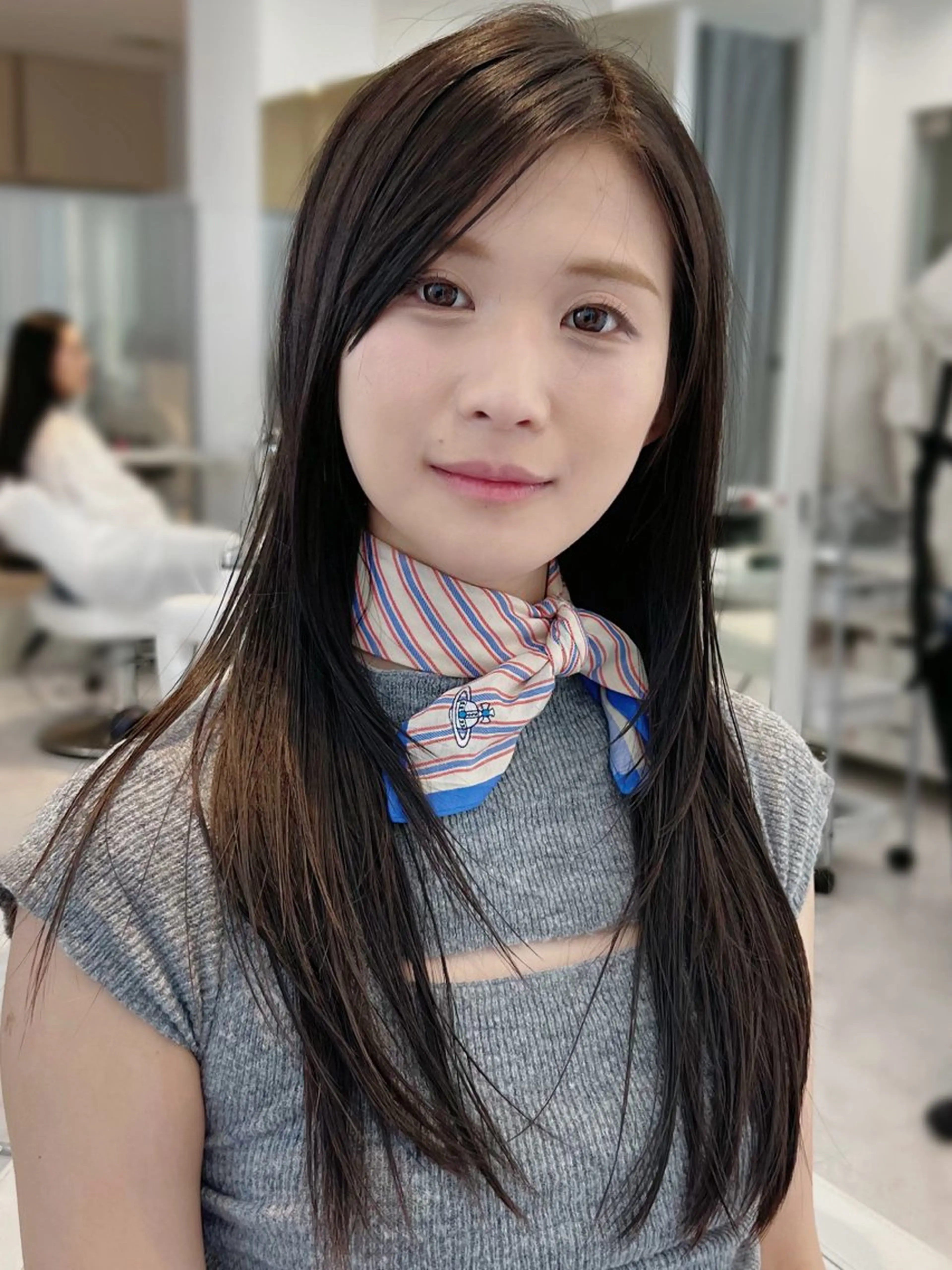 セミロング カット ヘアカラー トリートメント 最高の似合わせ🪽 韓国っぽ🇰🇷後藤のヘアスタイル