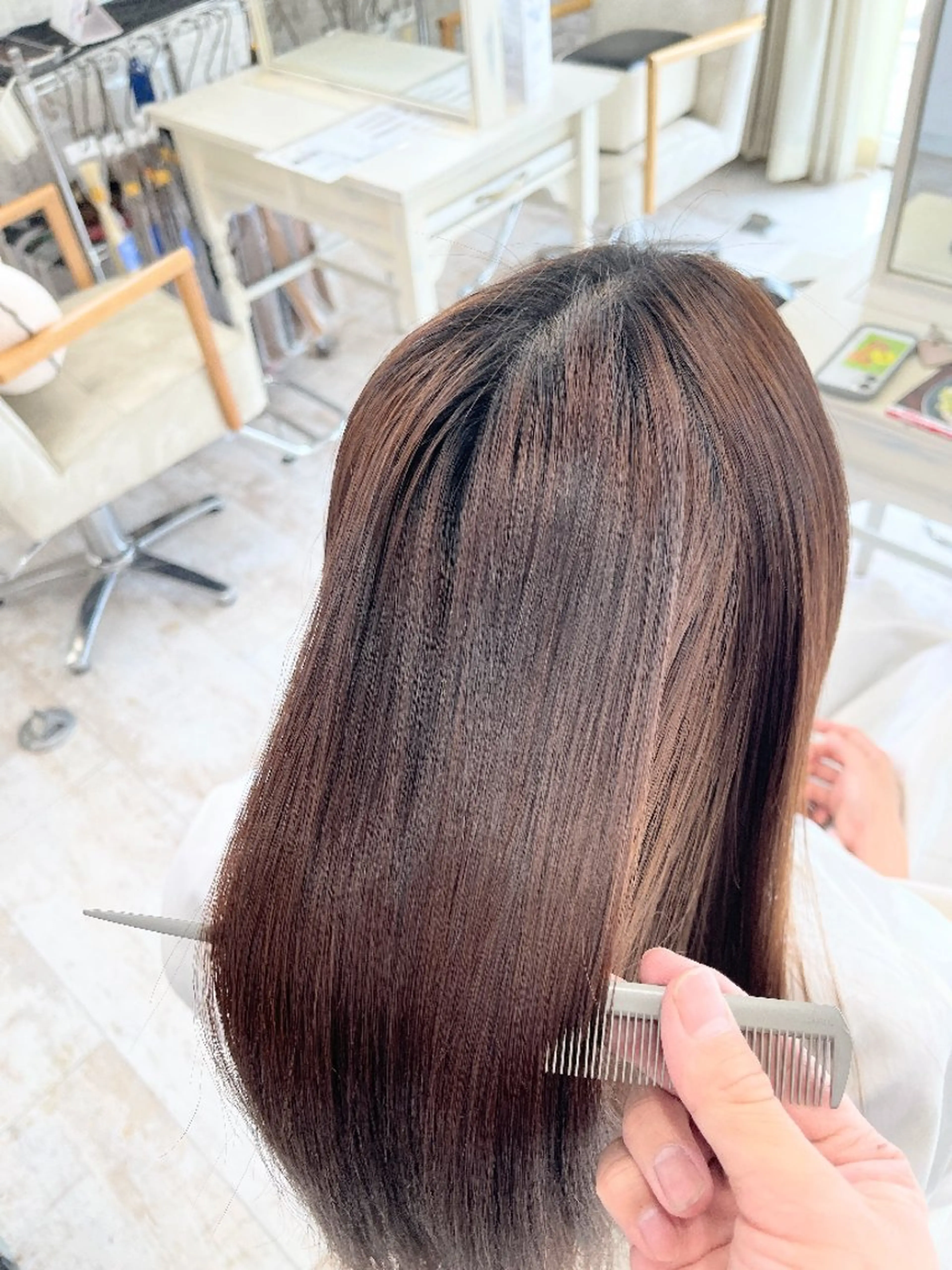 ロング 縮毛矯正 Esprit de Solidarite所属・川瀬 夢来のヘアスタイル
