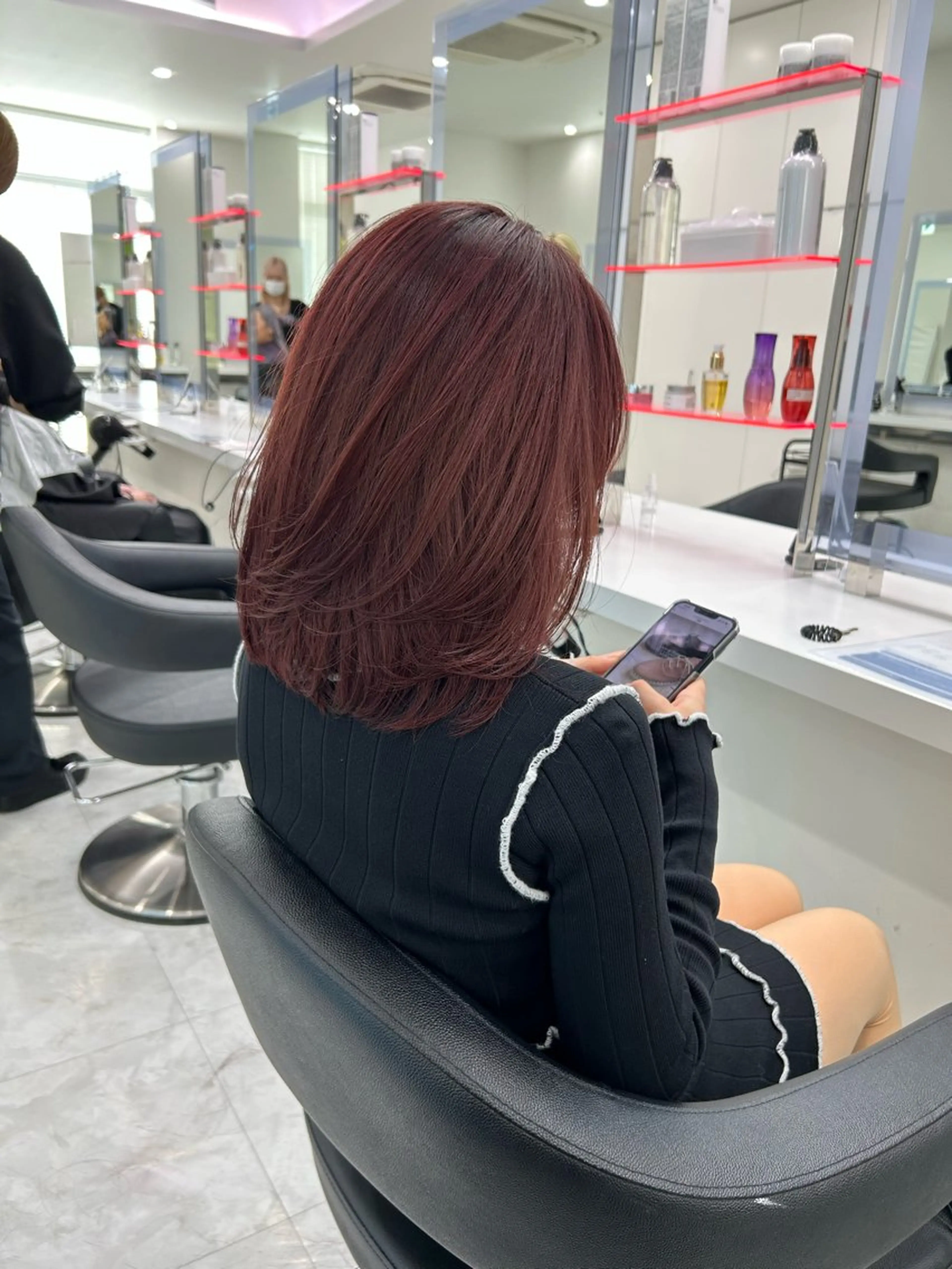 ミディアム カラー ラベンダーカラー ピンクカラー ピンクラベンダー レイヤーカット カット ヘアカラー トリートメント ヘアセット 💖透け感ベージュ KOTA💖のヘアスタイル