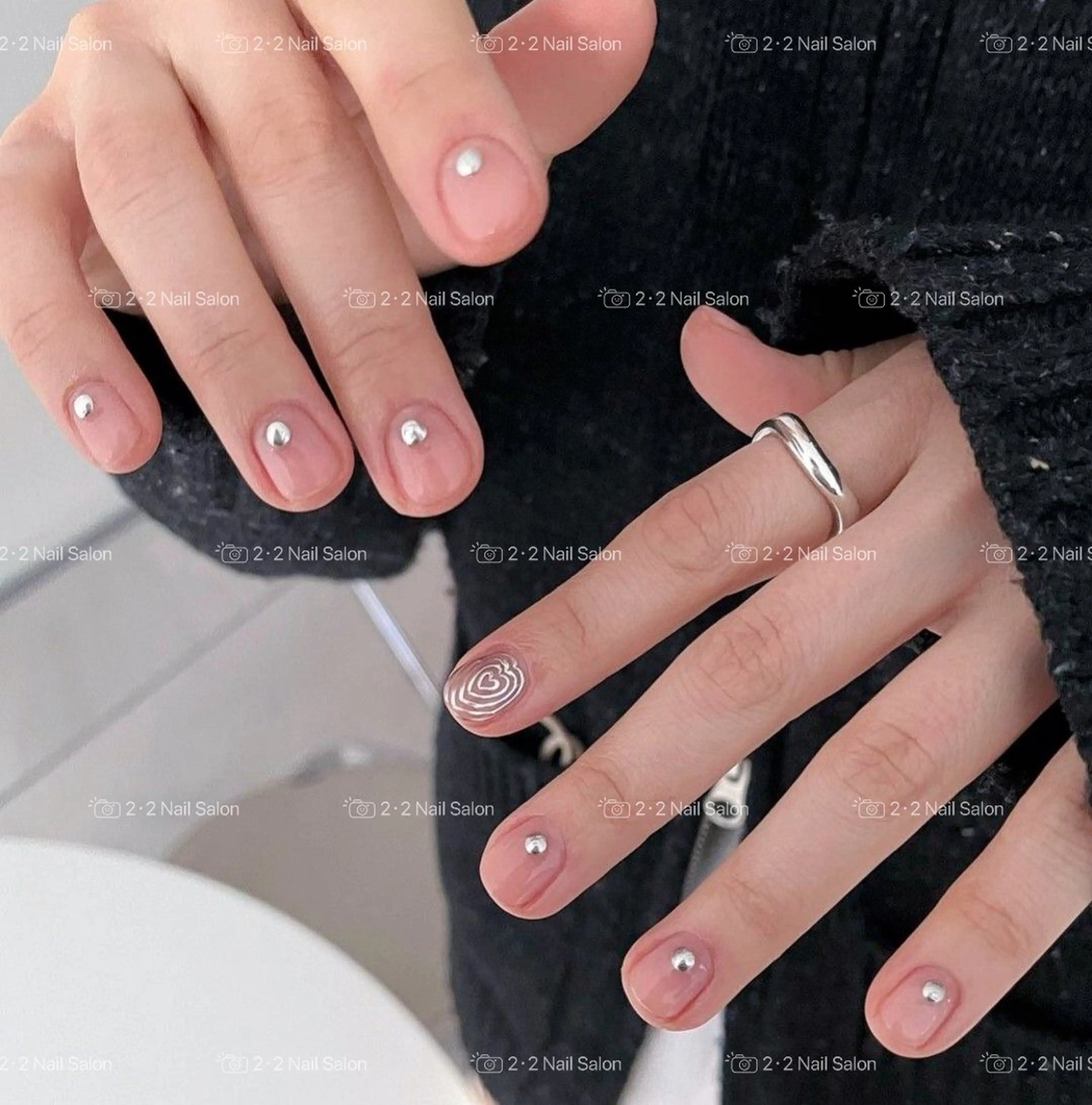 ネイル ハンドネイル 🦋y y Nail 🤍のネイルデザイン