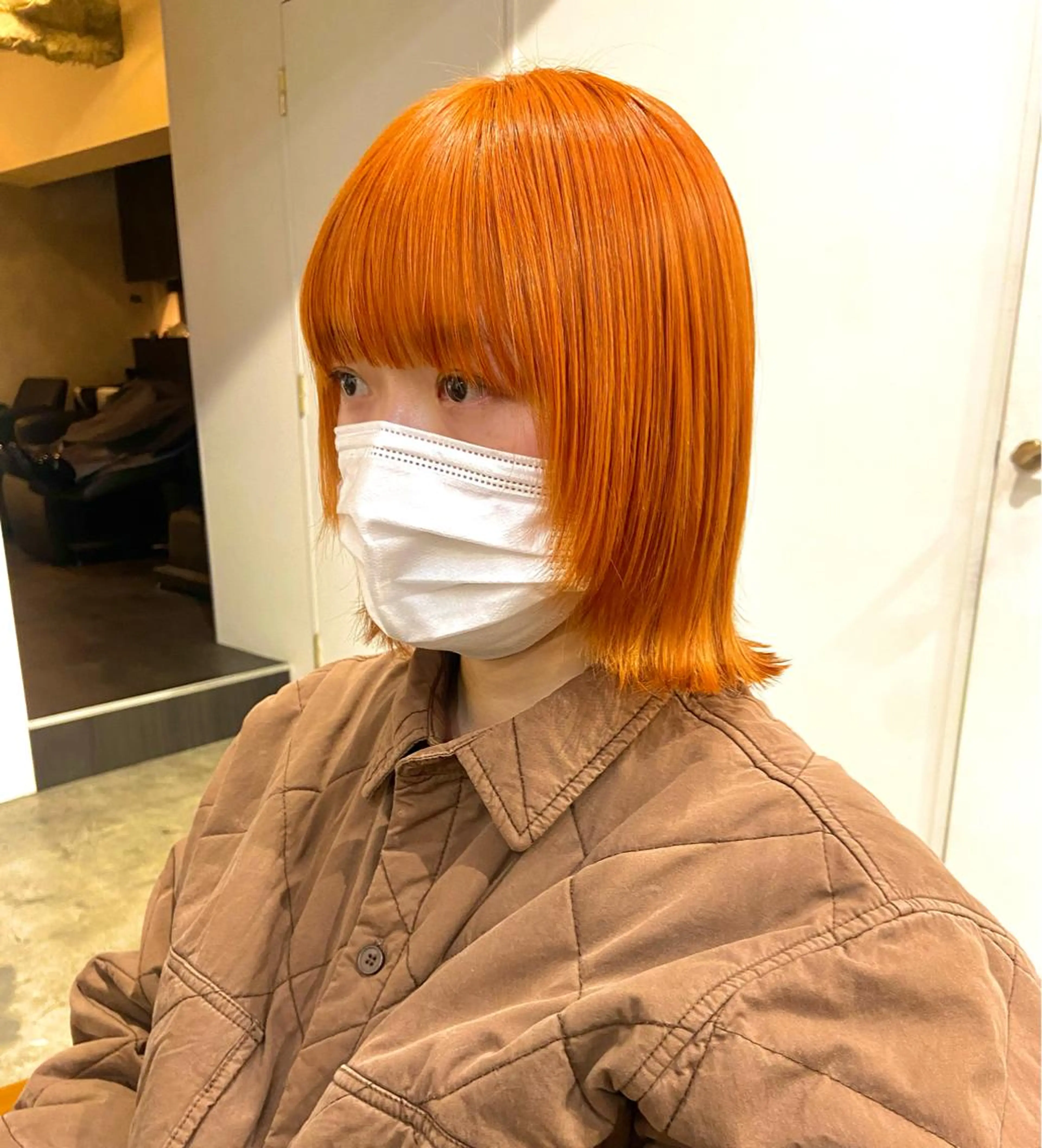 ショート カラー ダブルカラー オレンジ カット ヘアカラー トリートメント 🪽似合わせカラー RENA.🪽🩶のヘアスタイル