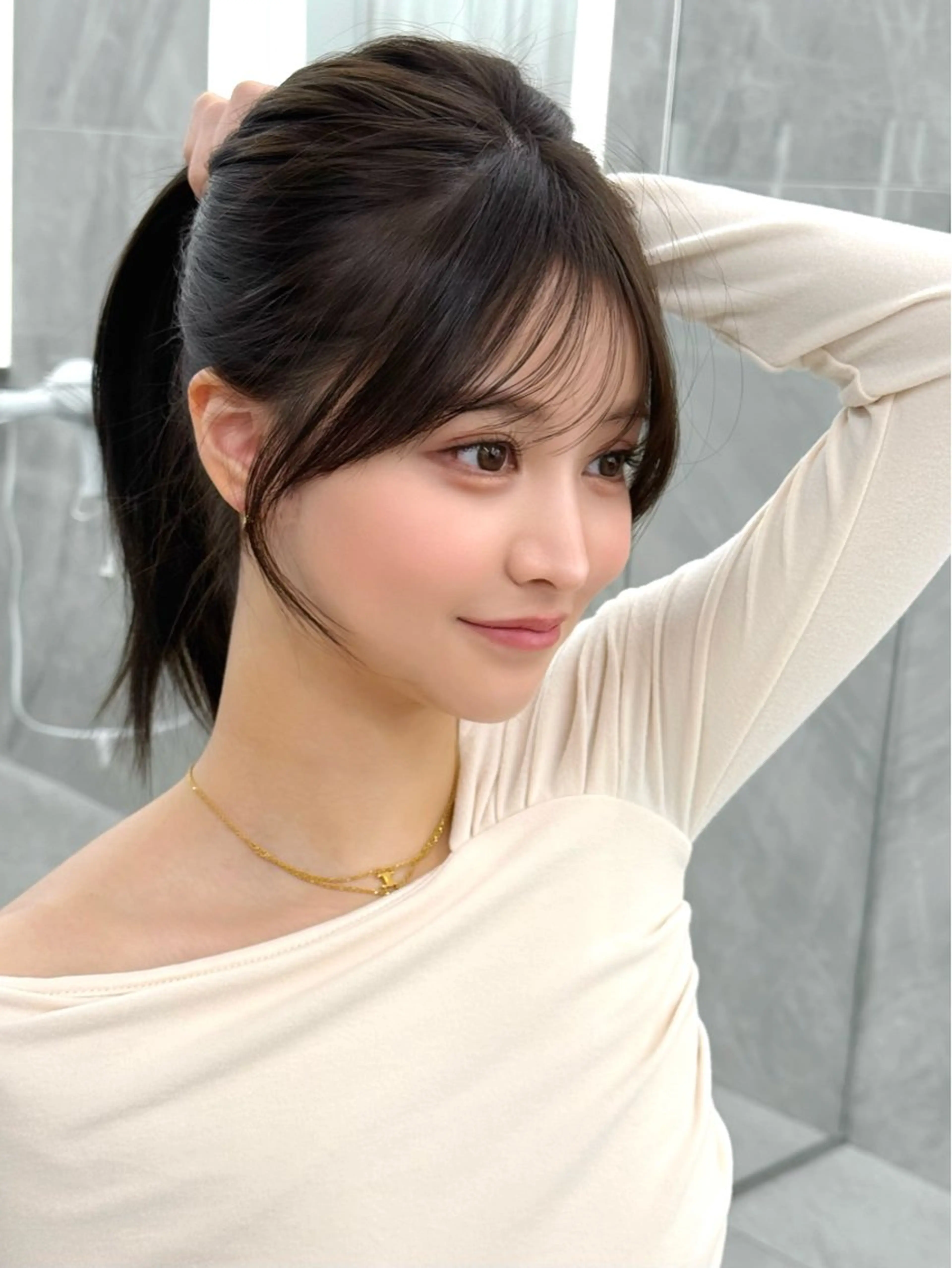 セミロング カラー MAEUL luna所属・前髪顔周り/レイヤー 韓国/桔川恒のヘアスタイル