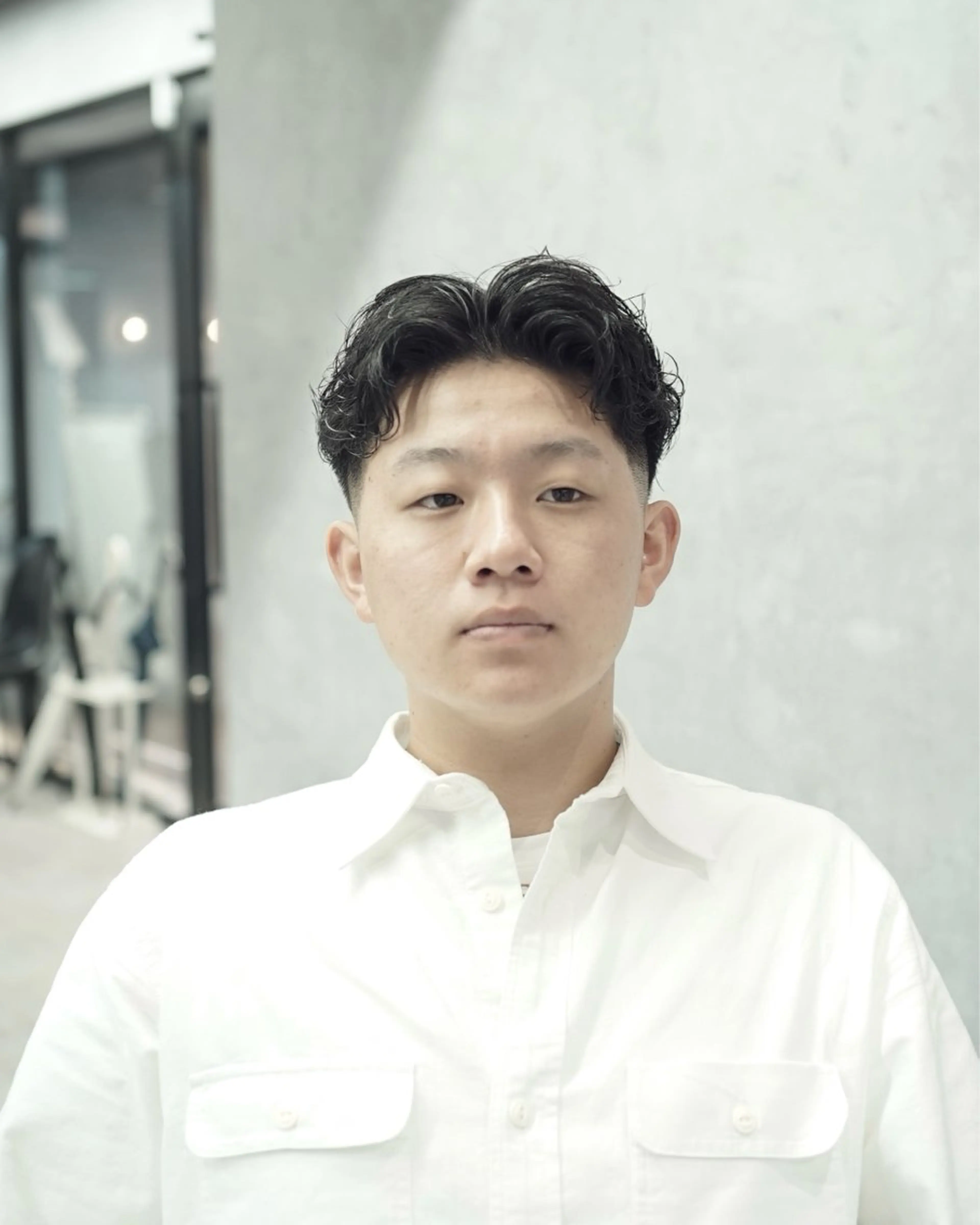 ショート パーマ メンズ カット パーマ GAKU 岳人のヘアスタイル