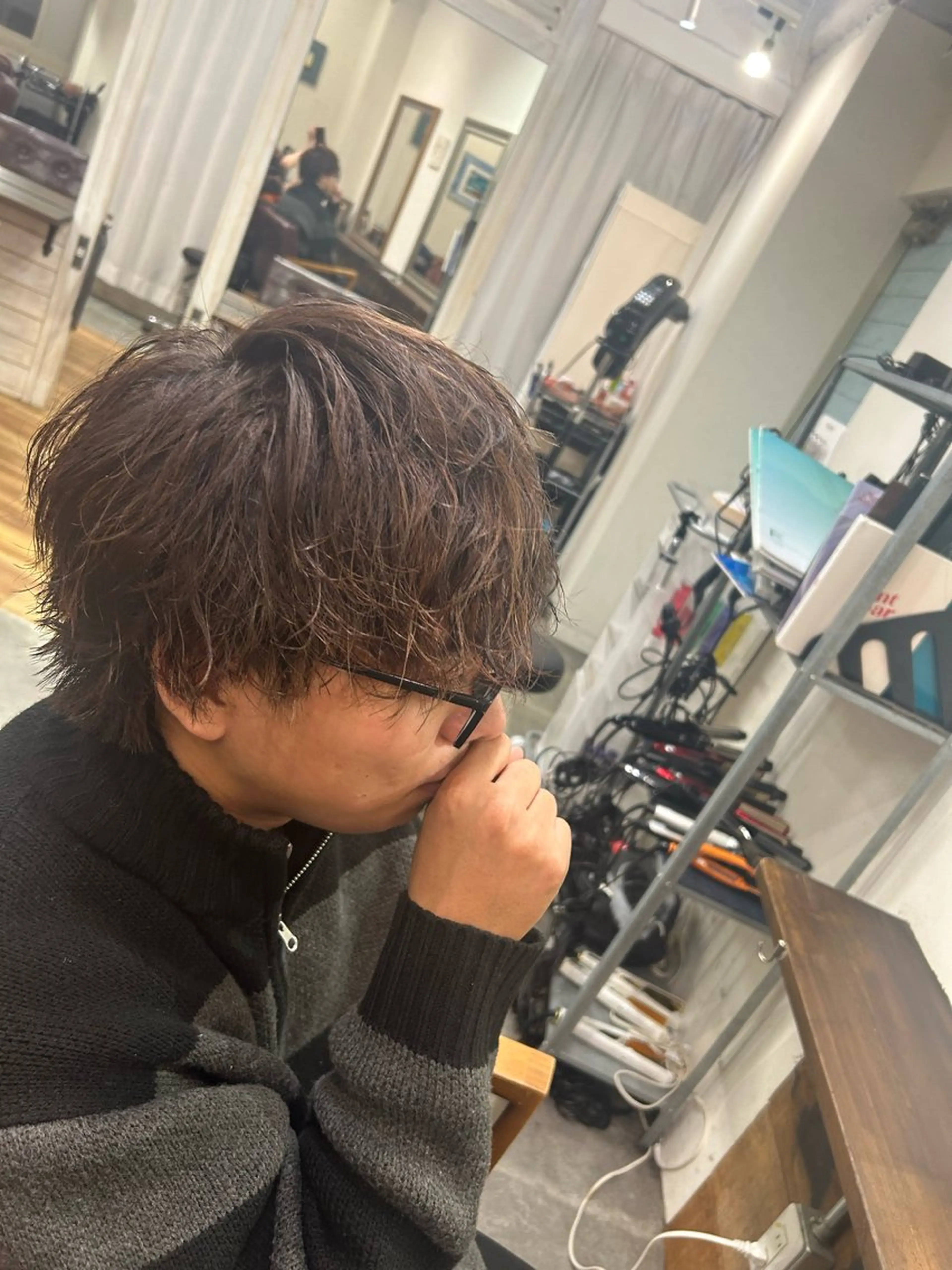 ショート メンズ メンズブリーチ メンズインナーカラー メンズ韓国風 メンズメッシュ マッシュ カット パーマ CECIL hair なんば店所属・メンズパーマ 艶髪☆店長☆有馬のヘアスタイル