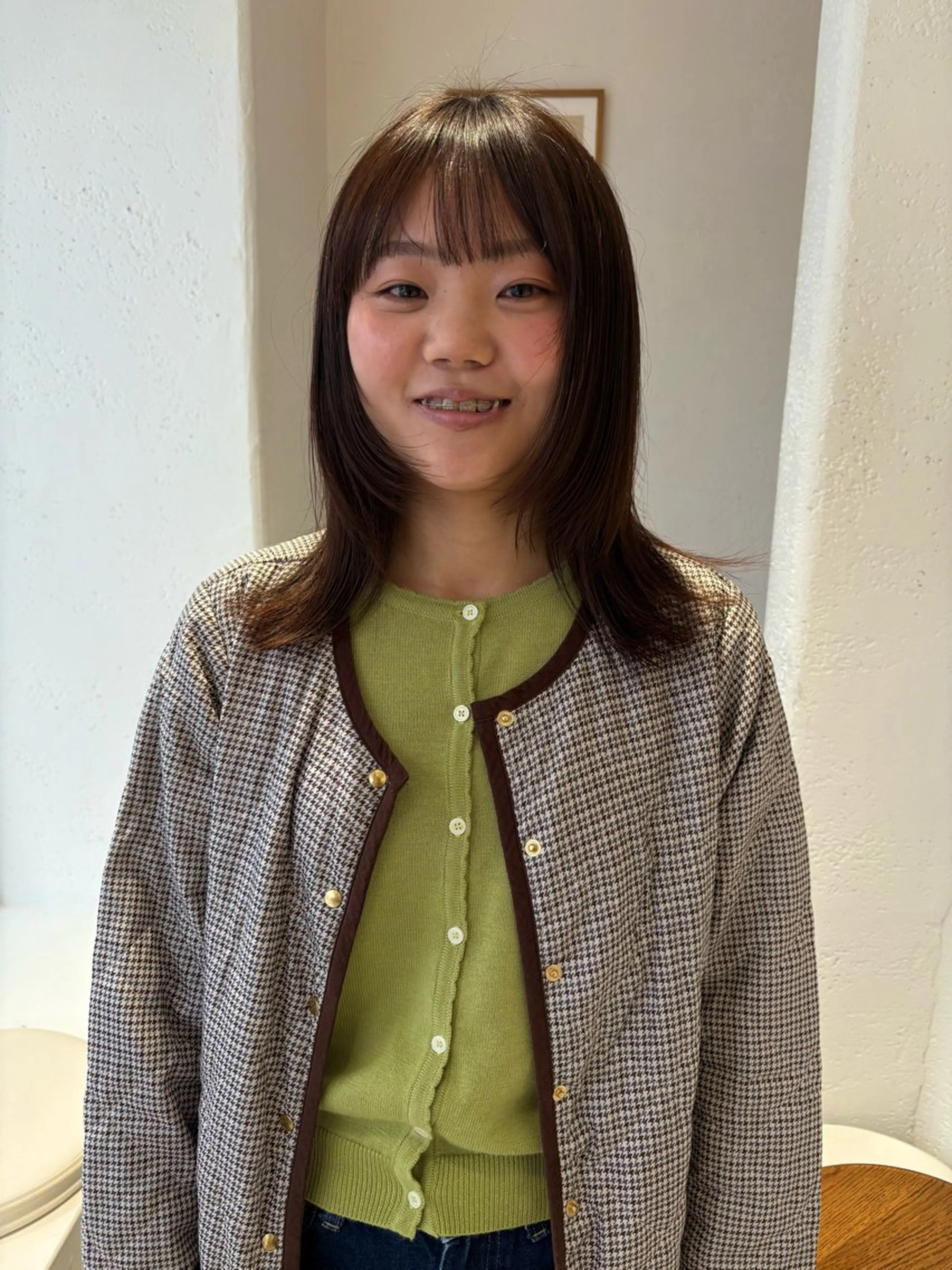 ミディアム n a n a / 京都美容室のヘアスタイル