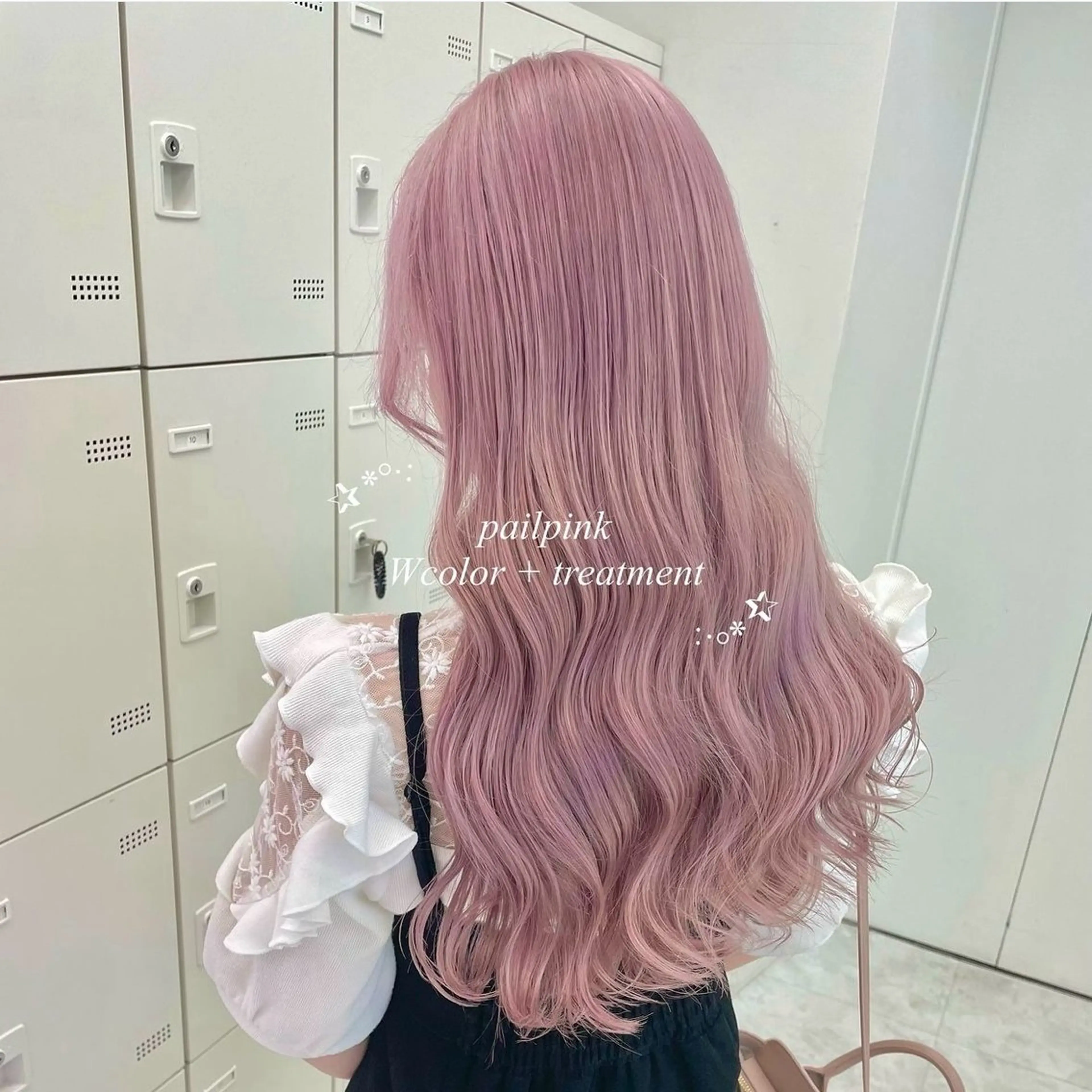 ロング カラー ヘアカラー ヘッドスパ ヘアセット モテガーリー🎀ピン クヘア/SHIONEのヘアスタイル