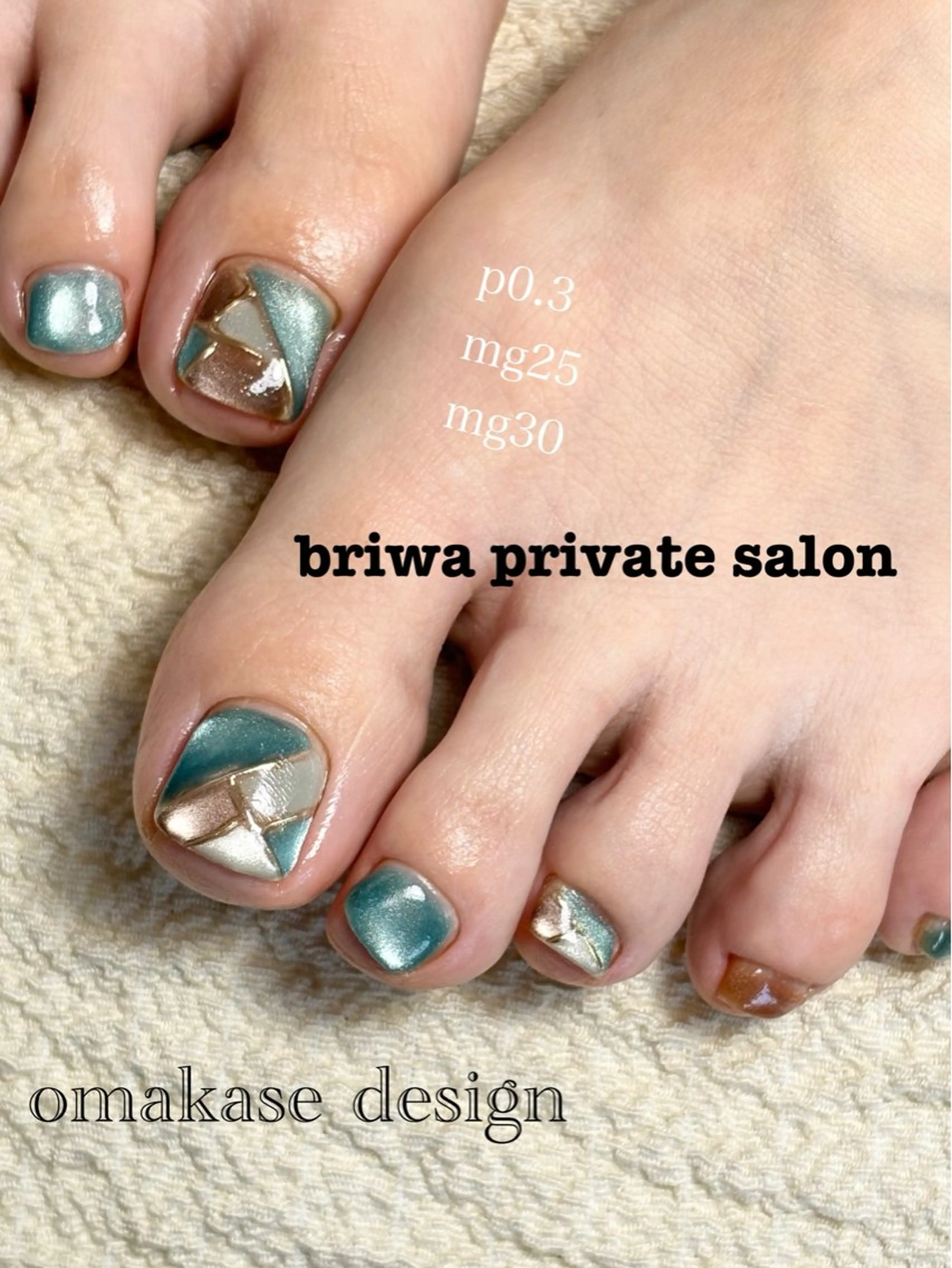 ネイル フットネイル Briwa✨nail 💅enoi ❤︎のネイルデザイン