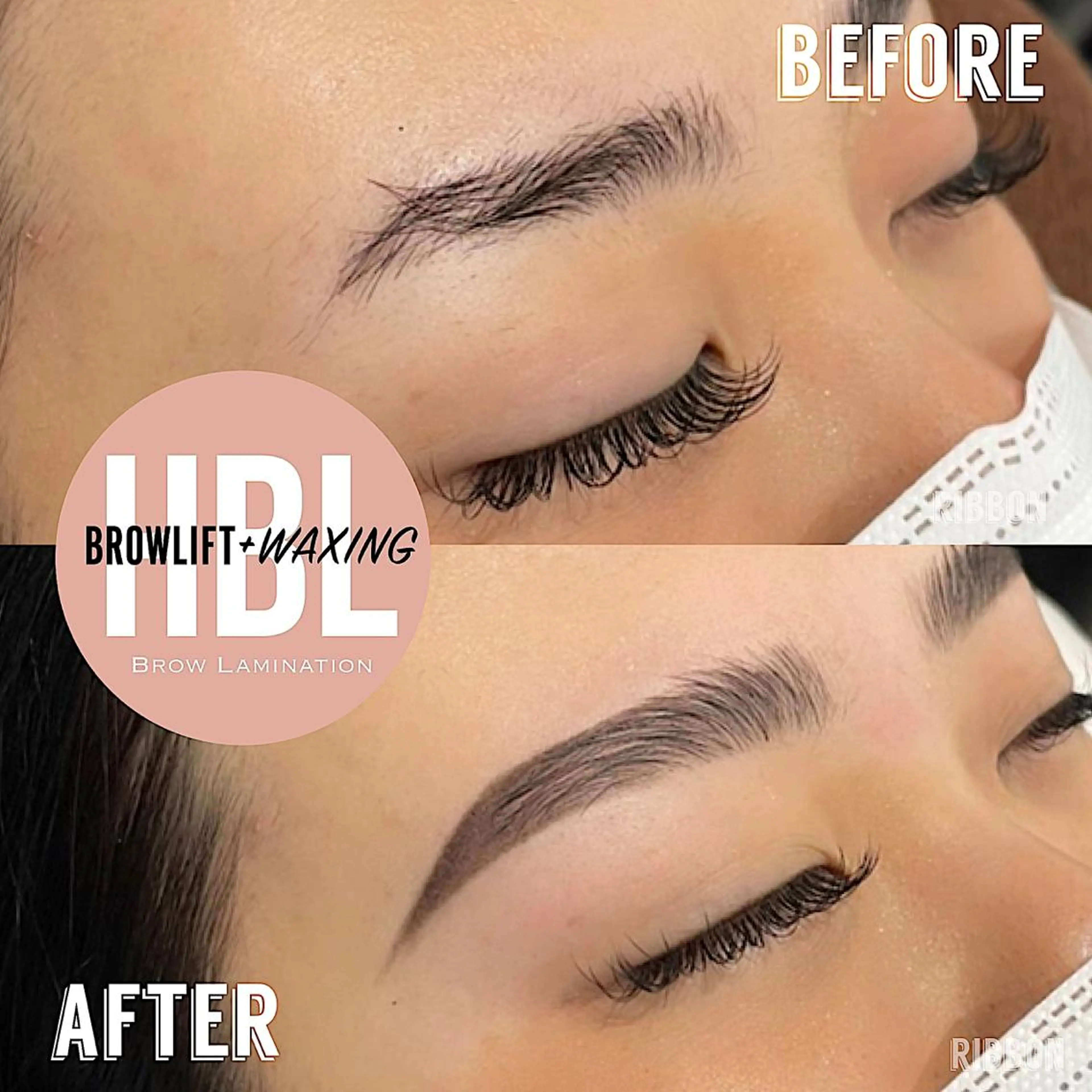 アイブロウ ハリウッドブロウリフト ワックス脱毛 その他(アイブロウ) Ribbon京都駅前店所属・KYOKO 🖤の眉毛・アイブロウイメージ