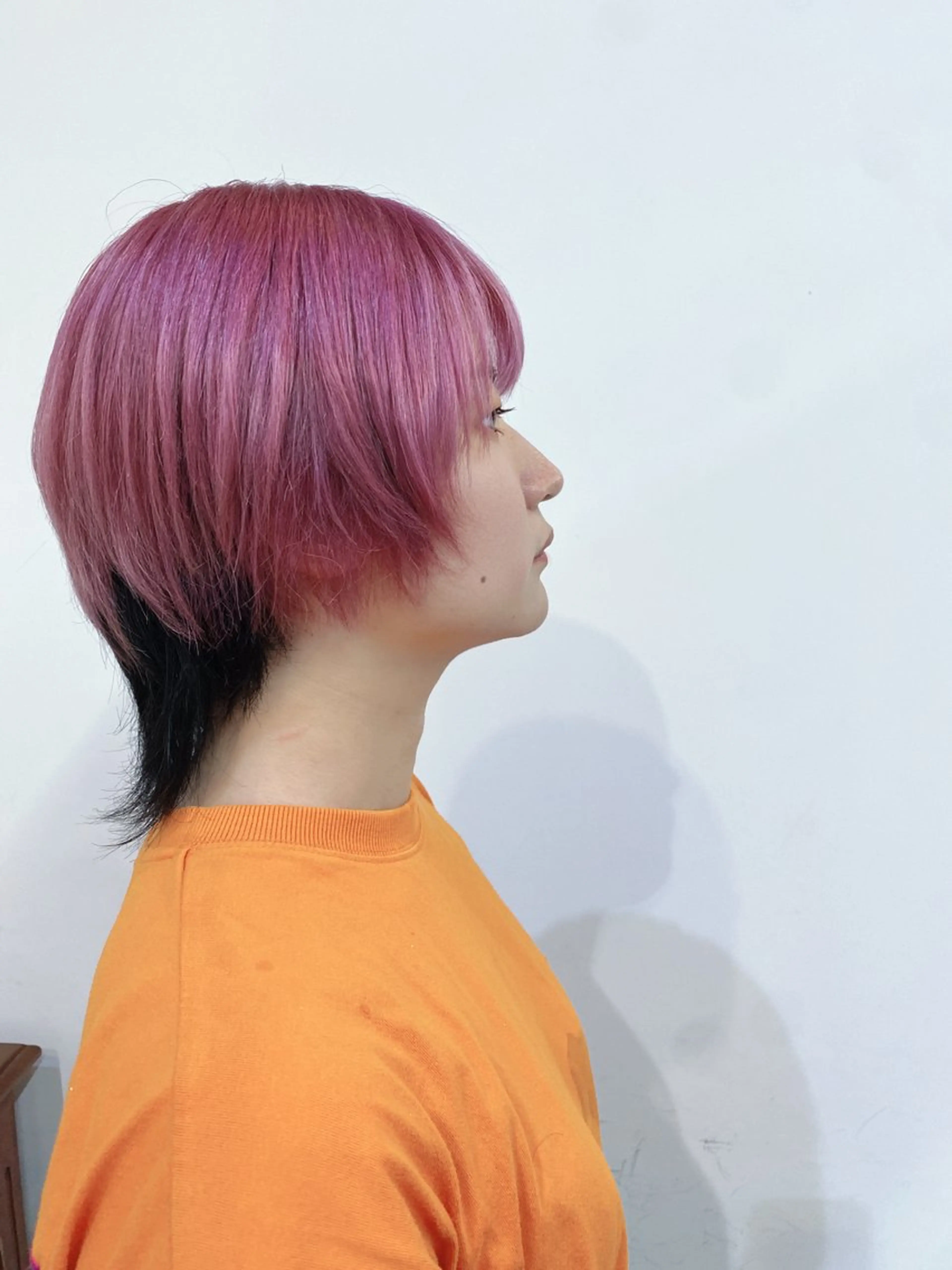 カラー ブリーチ ダブルカラー ピンクカラー BRAS ナカガワのヘアスタイル