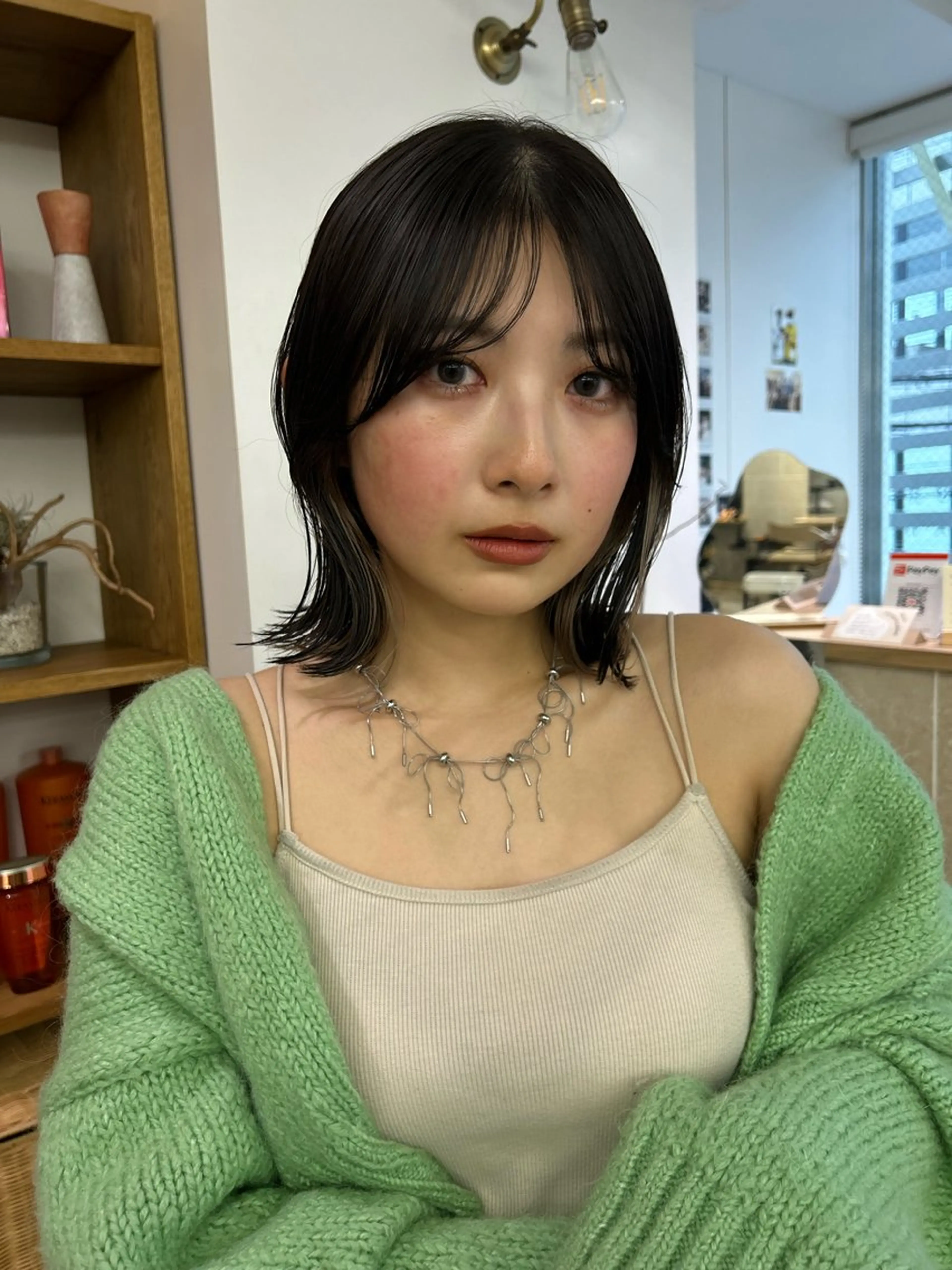 ミディアム 縮毛矯正 表参道美容師ゆいか ♡ミディアムレイヤーのヘアスタイル