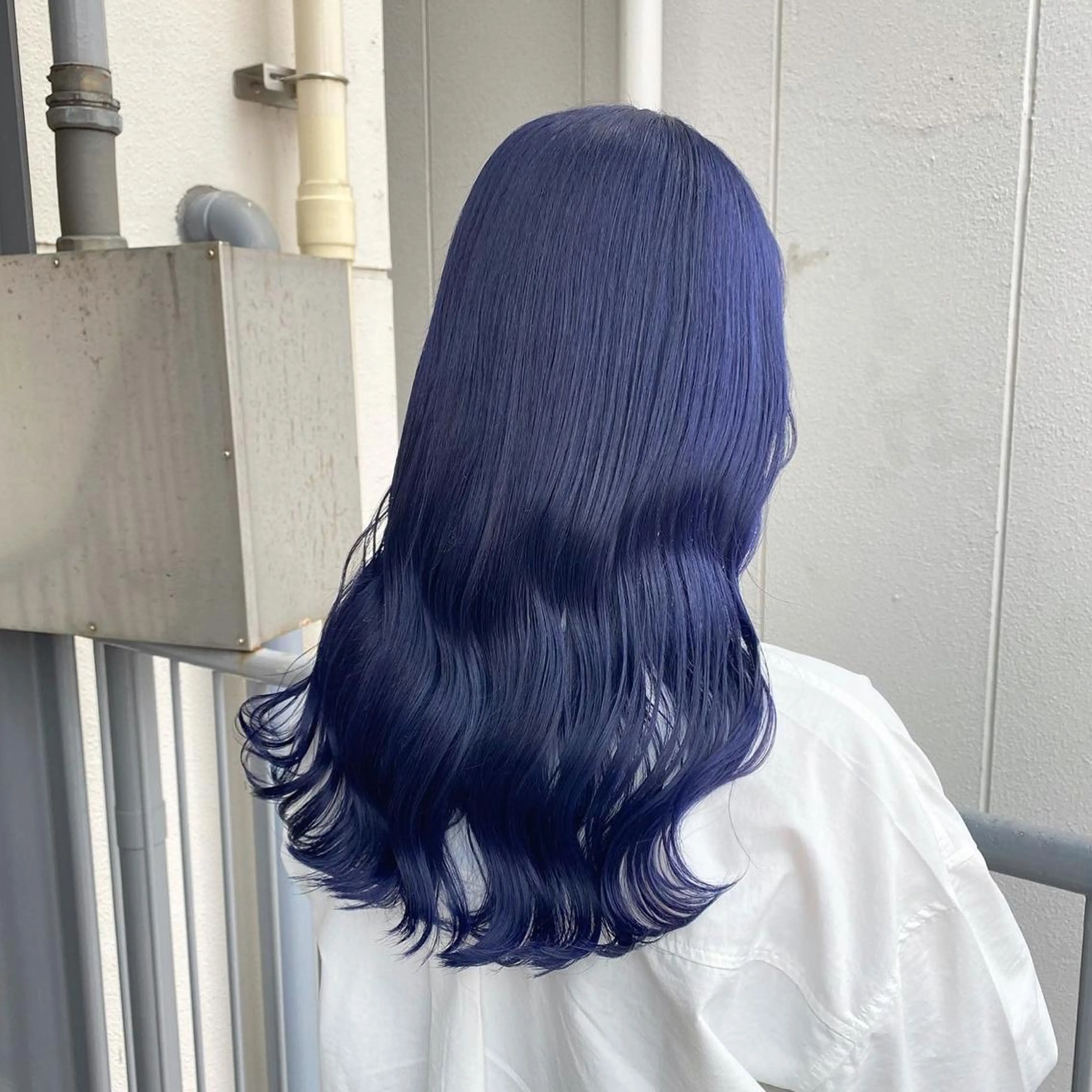 セミロング カラー ヘアカラー トリートメント ケアブリーチ 韓国レイヤーKYONのヘアスタイル