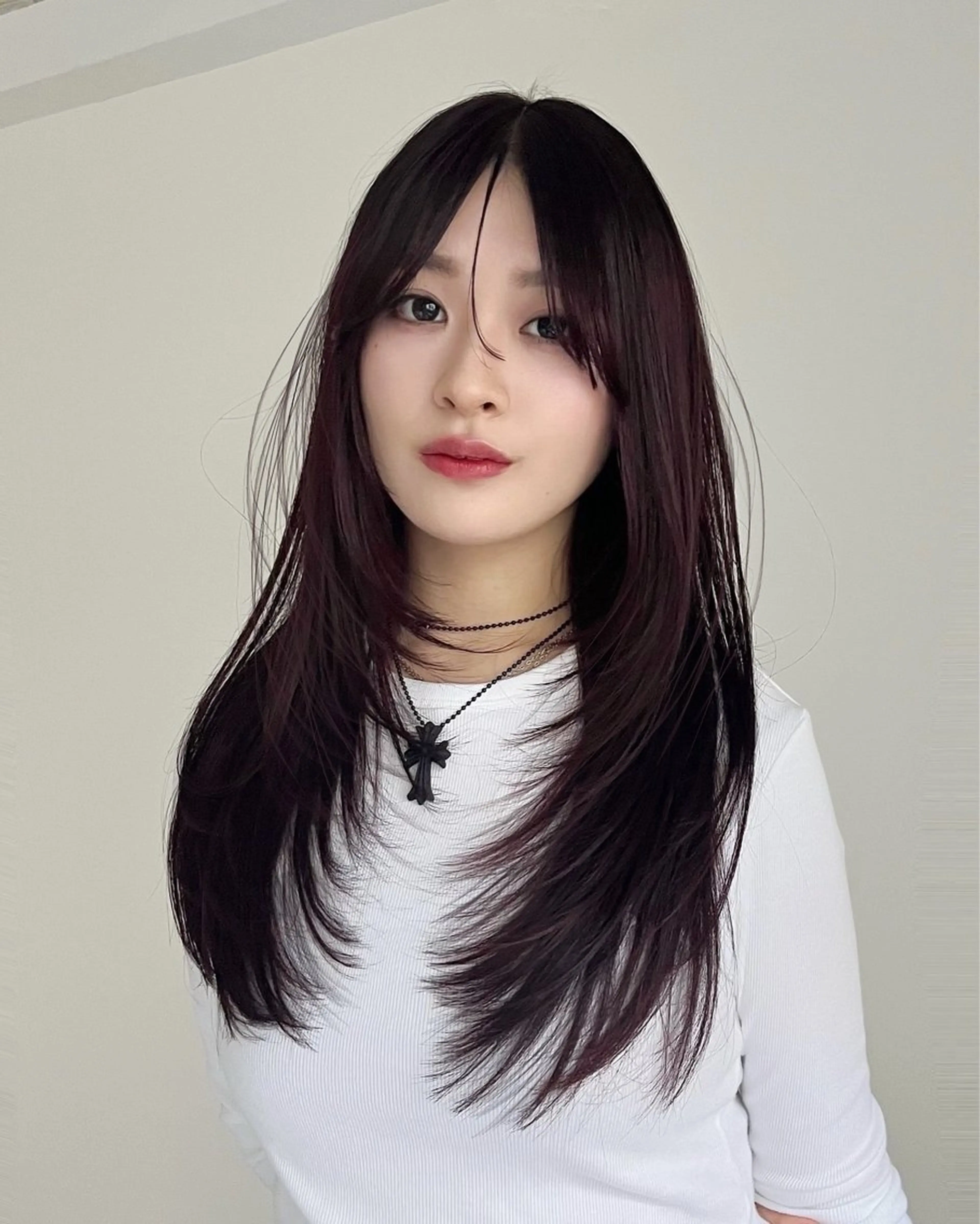 ロング レイヤーカット 阿部 瑠斗のヘアスタイル