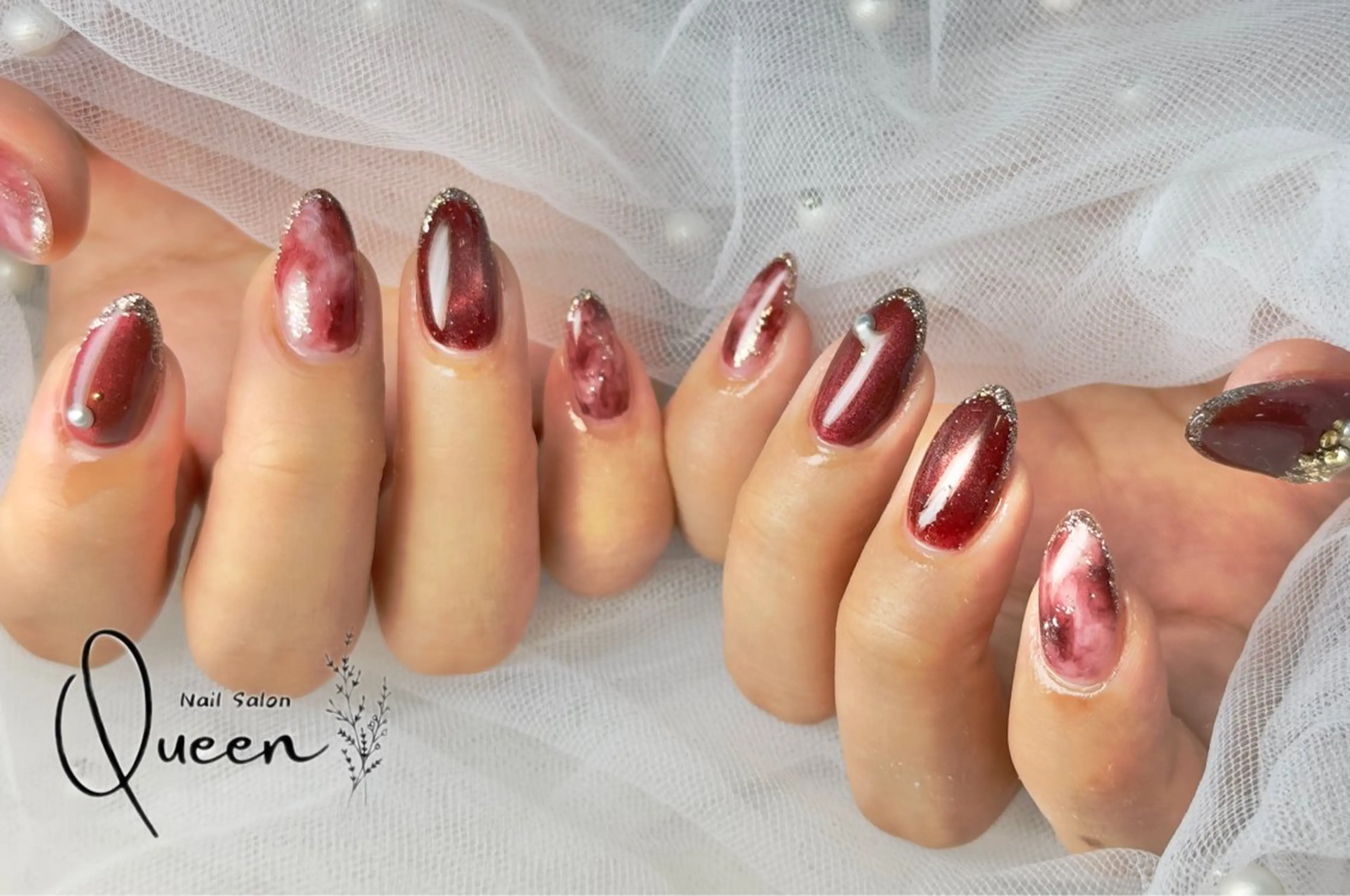 ネイル ハンドネイル Queennail 北堀江AYAのネイルデザイン