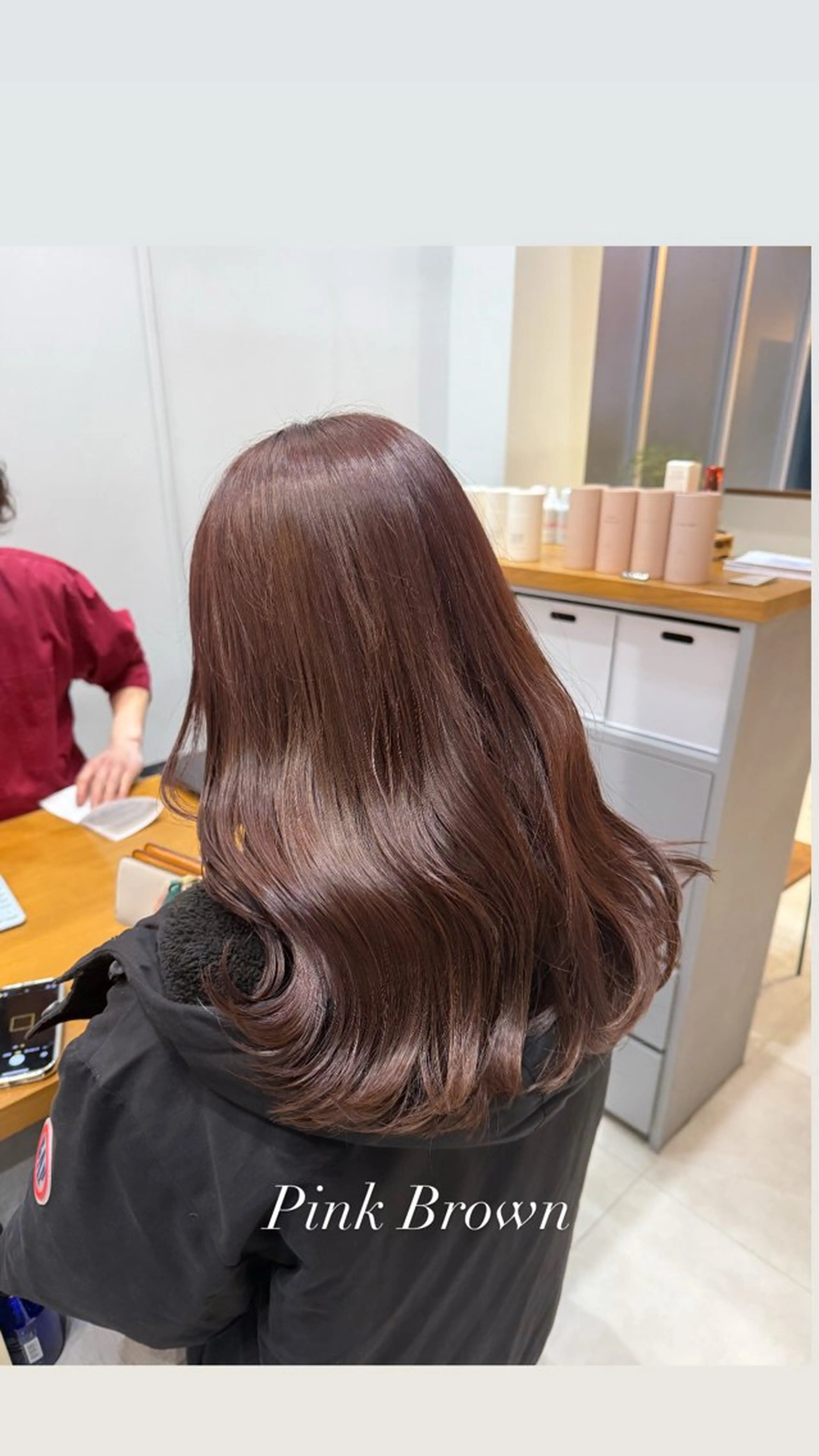 ロング カラー ブリーチ ダブルカラー ブリーチなしカラー カット ヘアカラー エマ ピボット 中川店所属・富原崇太/ 透明感カラー/韓国風のヘアスタイル