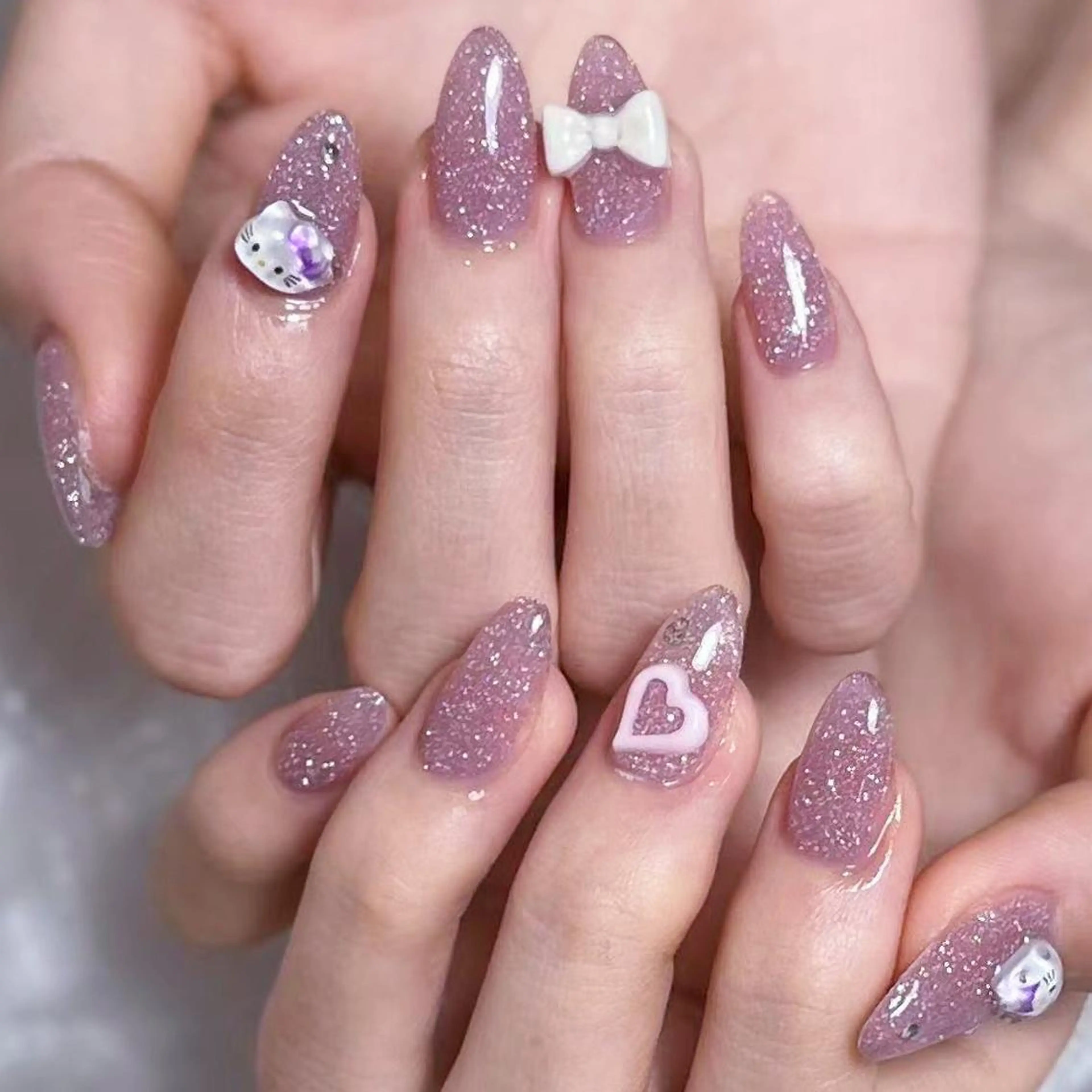 ネイル アートネイル オーロラネイル ガーリー キラキラネイル 韓国ネイル ハンドネイル Diamond NAIL✨のネイルデザイン