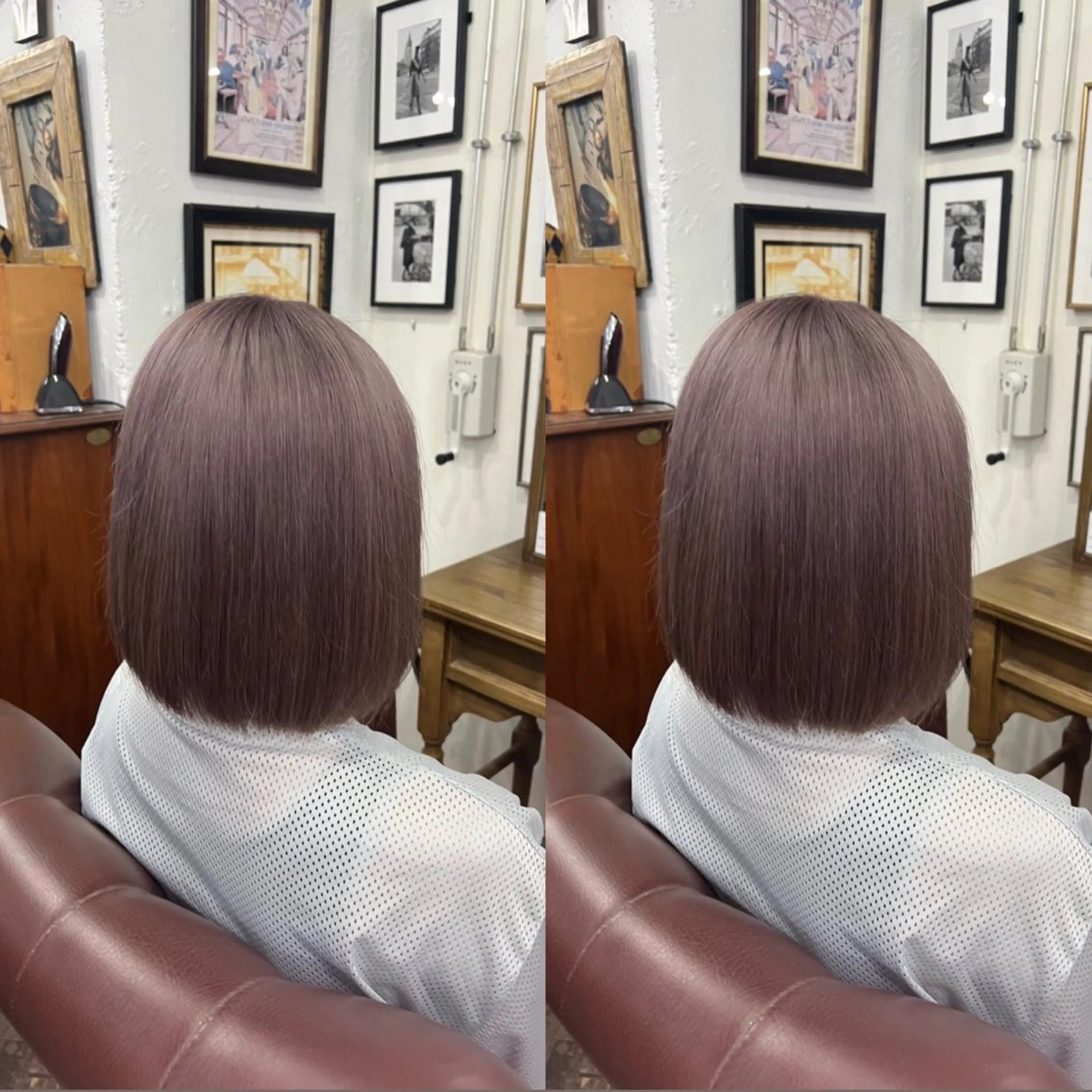 ショート カラー ベージュカラー ピンクカラー ピンクベージュ ☻モエカ/石川町 元町中華街☻のヘアスタイル