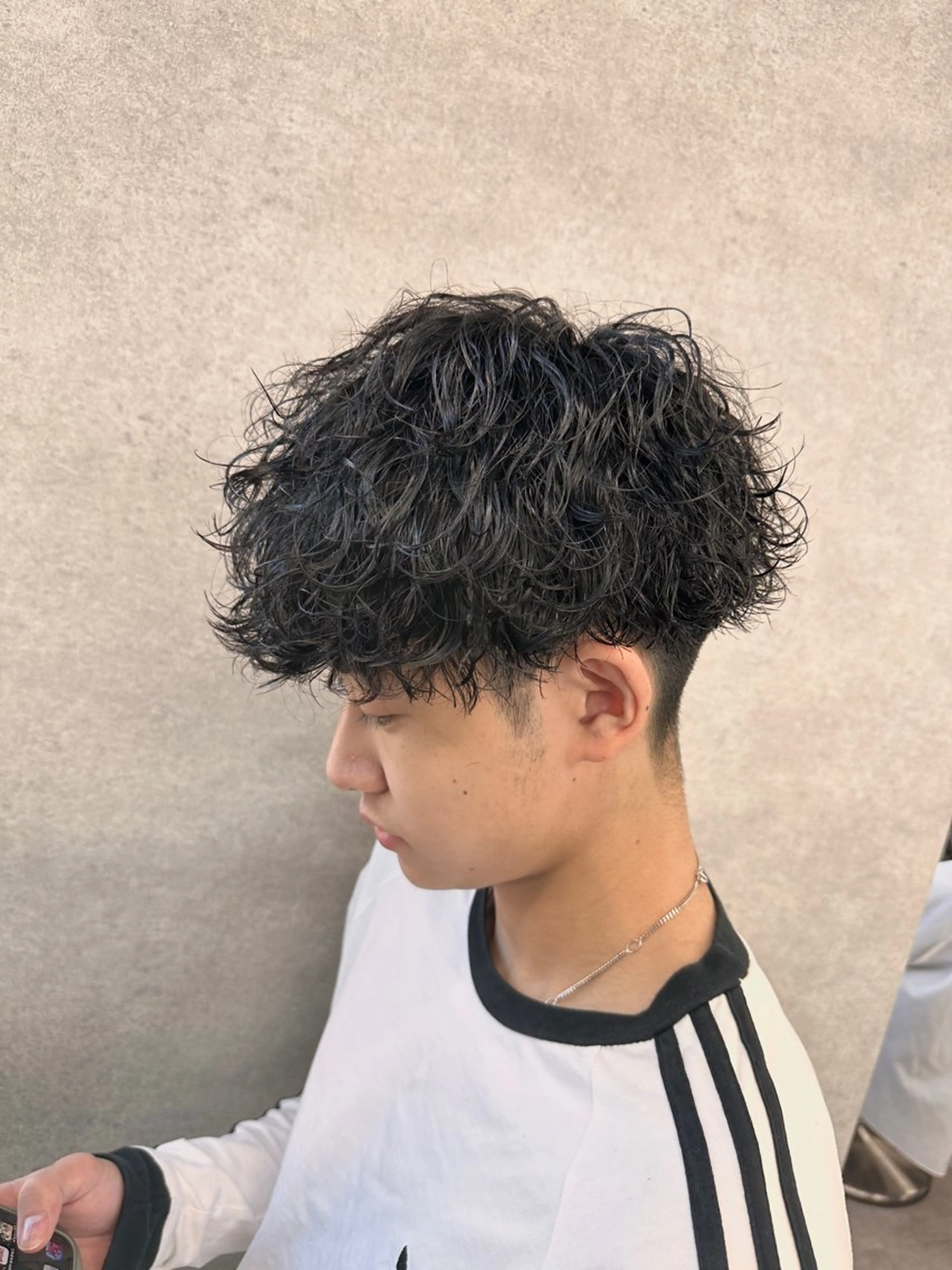 ショート パーマ メンズ 渋谷駅から徒歩1分 BLUCKメンズヘアのヘアスタイル