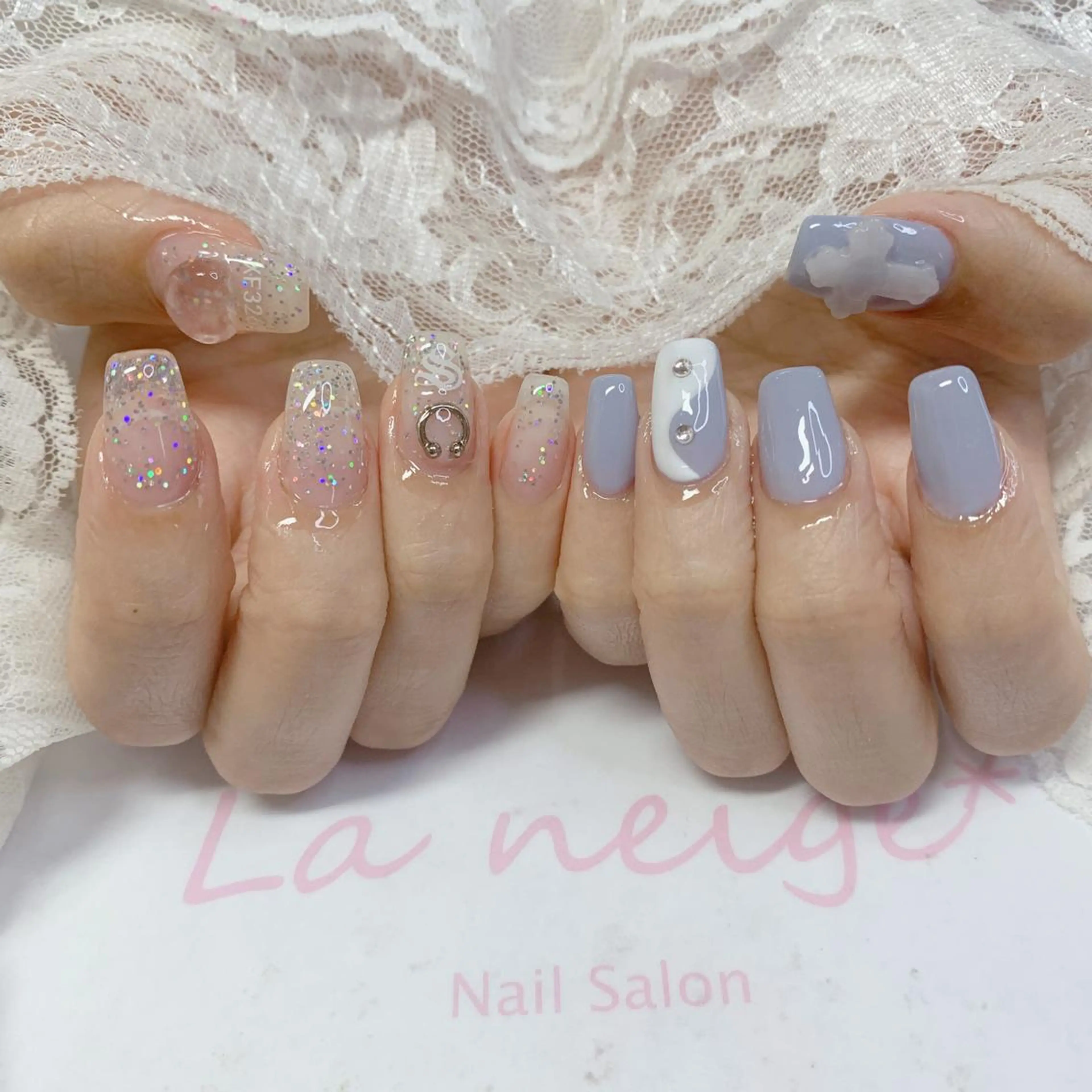 ネイル ハンドネイル La neige* yuki 🥯🍑のネイルデザイン