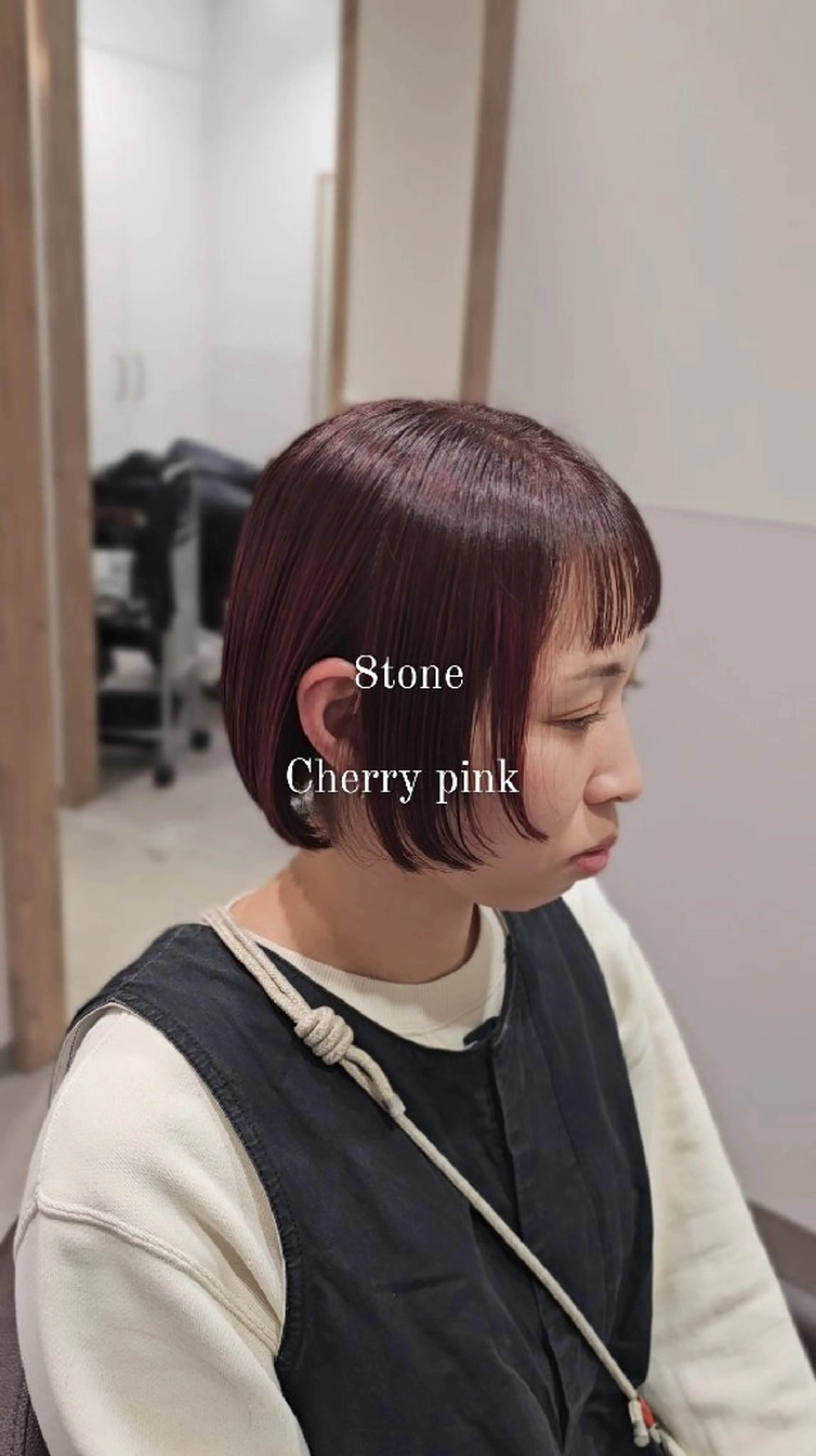 ショート カラー ピンクカラー カット ヘアカラー トリートメント サロウィン　神戸三宮店所属・三宮No.1ブリーチ 無しカラー/杉山太貴のヘアスタイル