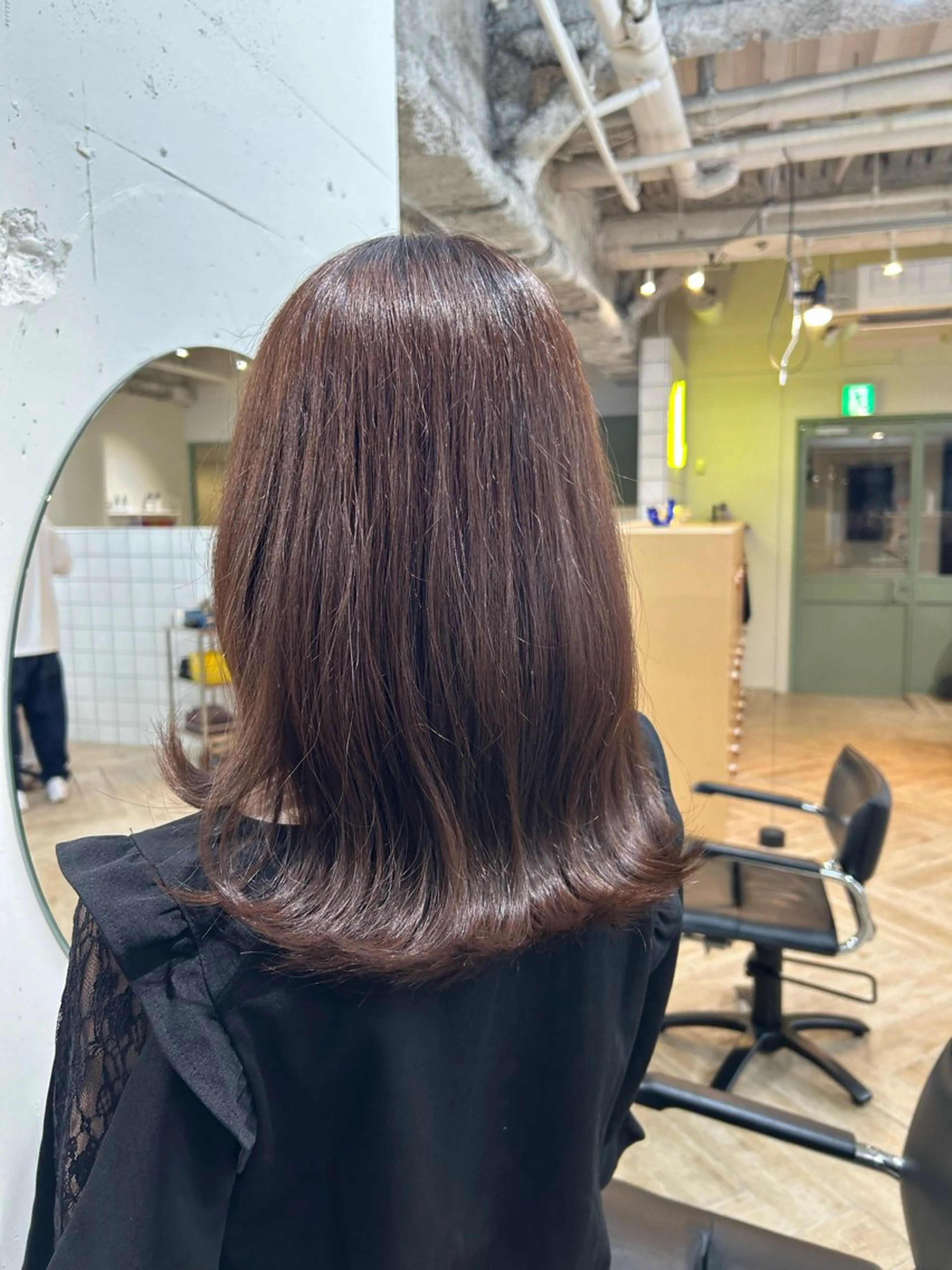 ミディアム カットモデル募集/ 万代/関谷　朋実のヘアスタイル