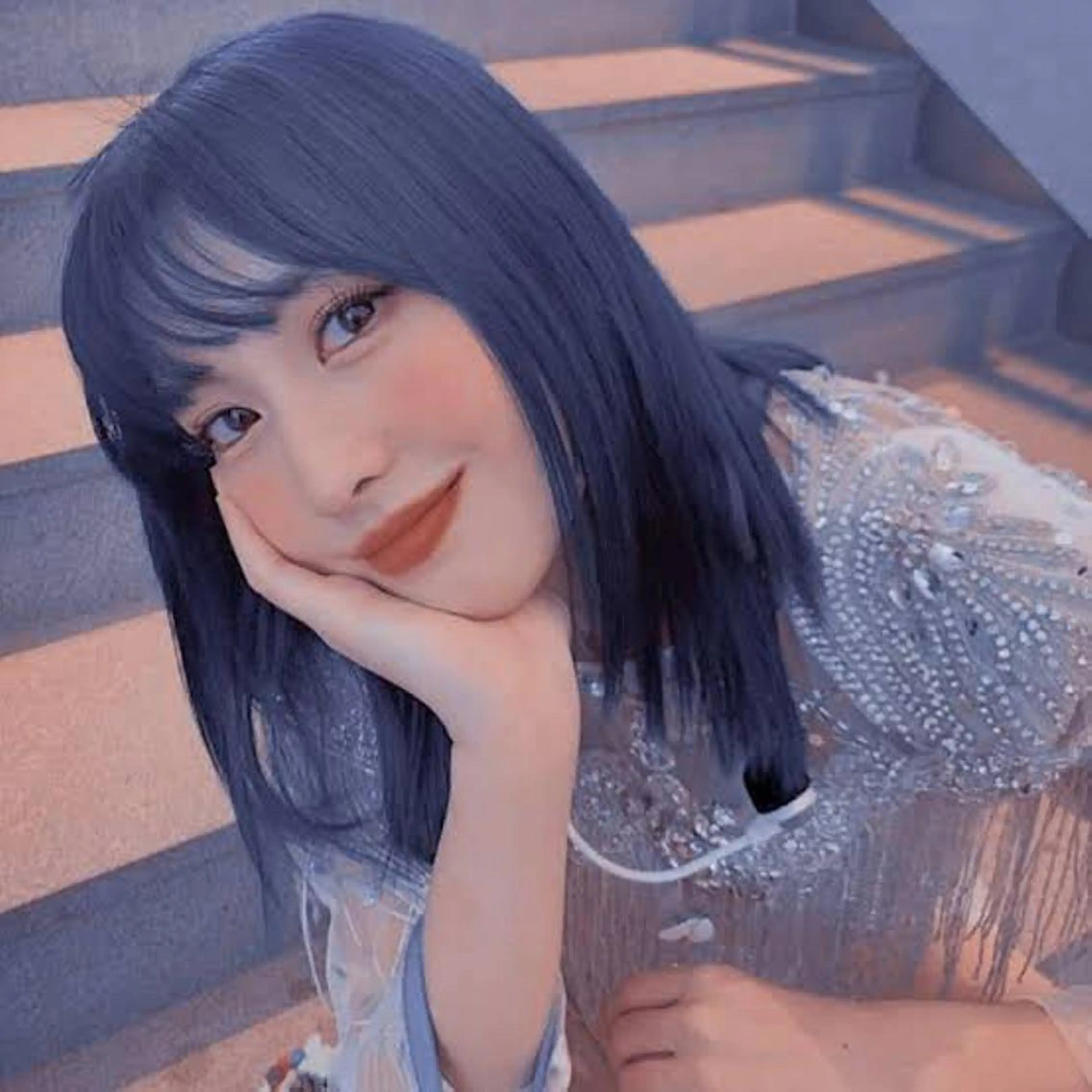 セミロング ヘアカラー 韓国 / 中国ヘア 🦋Noniのヘアスタイル