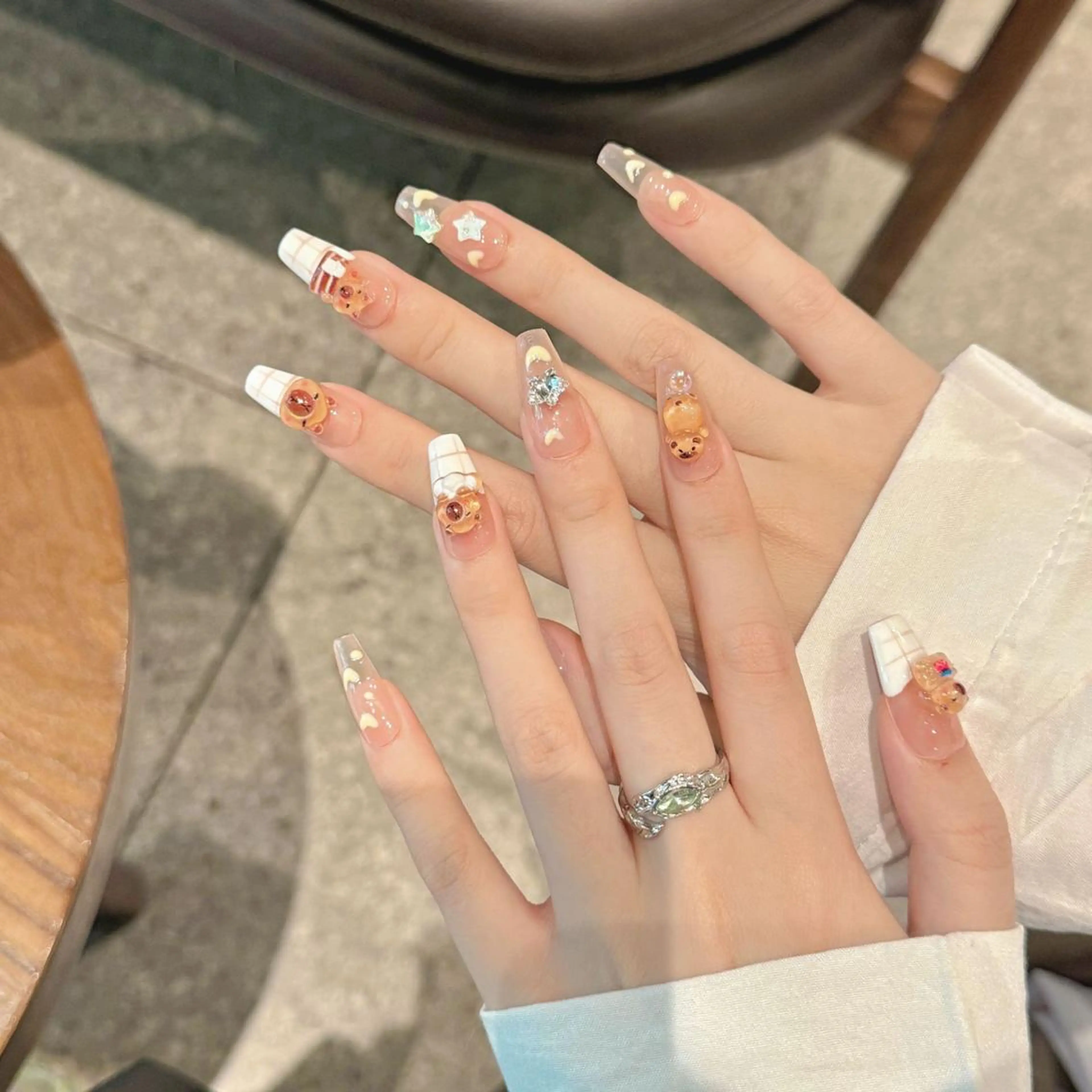 ネイル ジェルネイル スカルプネイル ネイルチップ 🌸柚葉 🌸のネイルデザイン