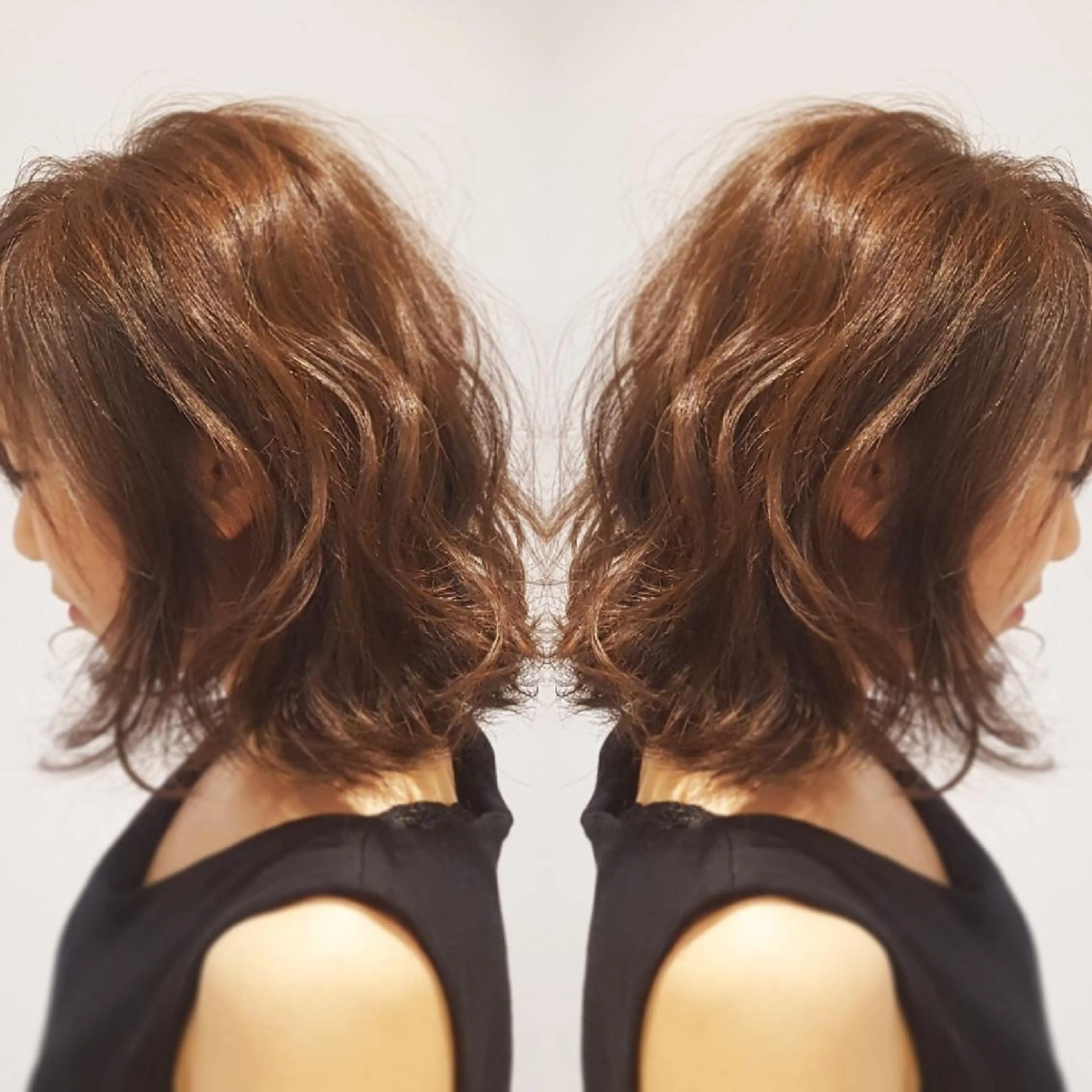 ミディアム カラー 美髪⭐︎髪質改善 井上　康司のヘアスタイル