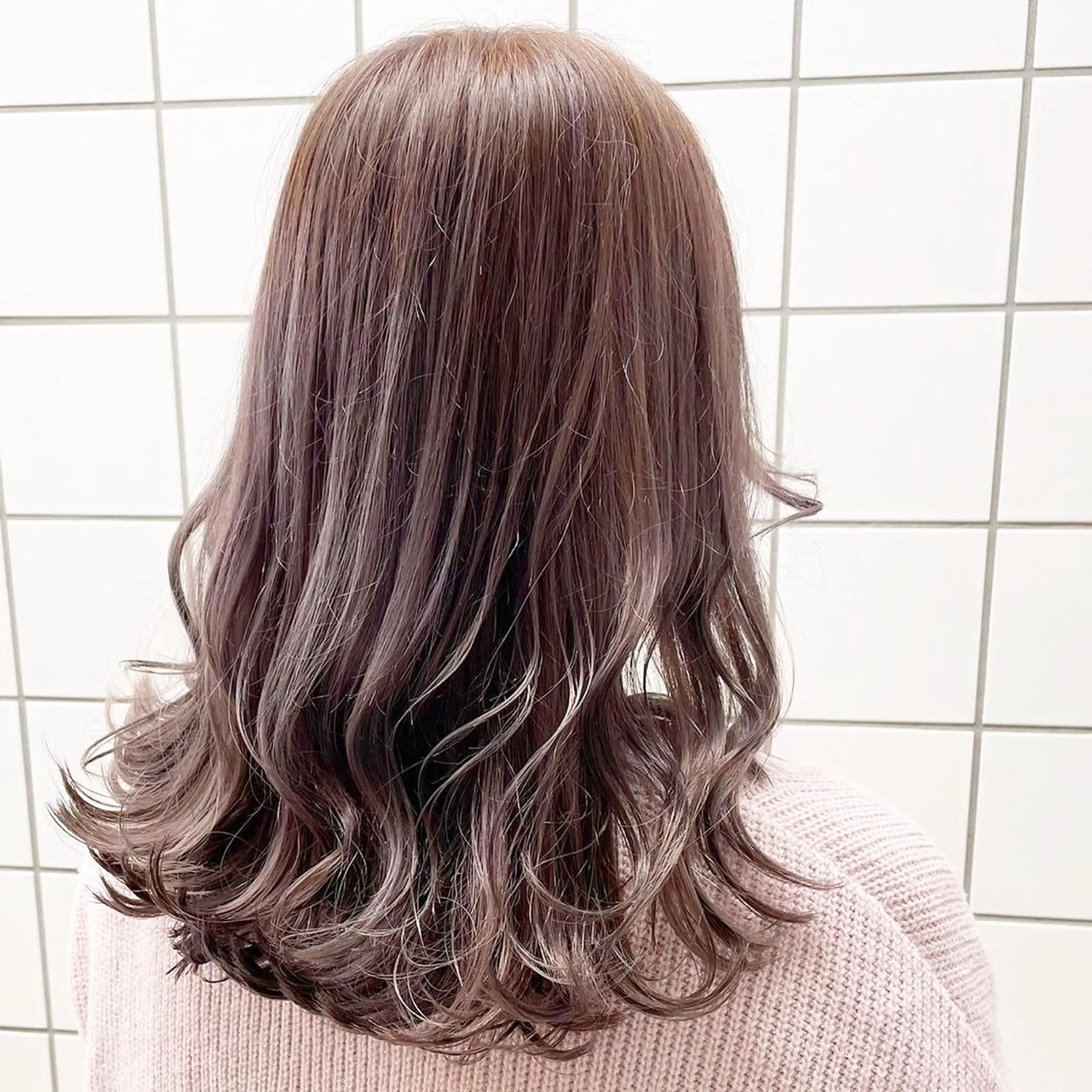 カラー RIKO👼🏻💓 韓国ガーリーのヘアスタイル