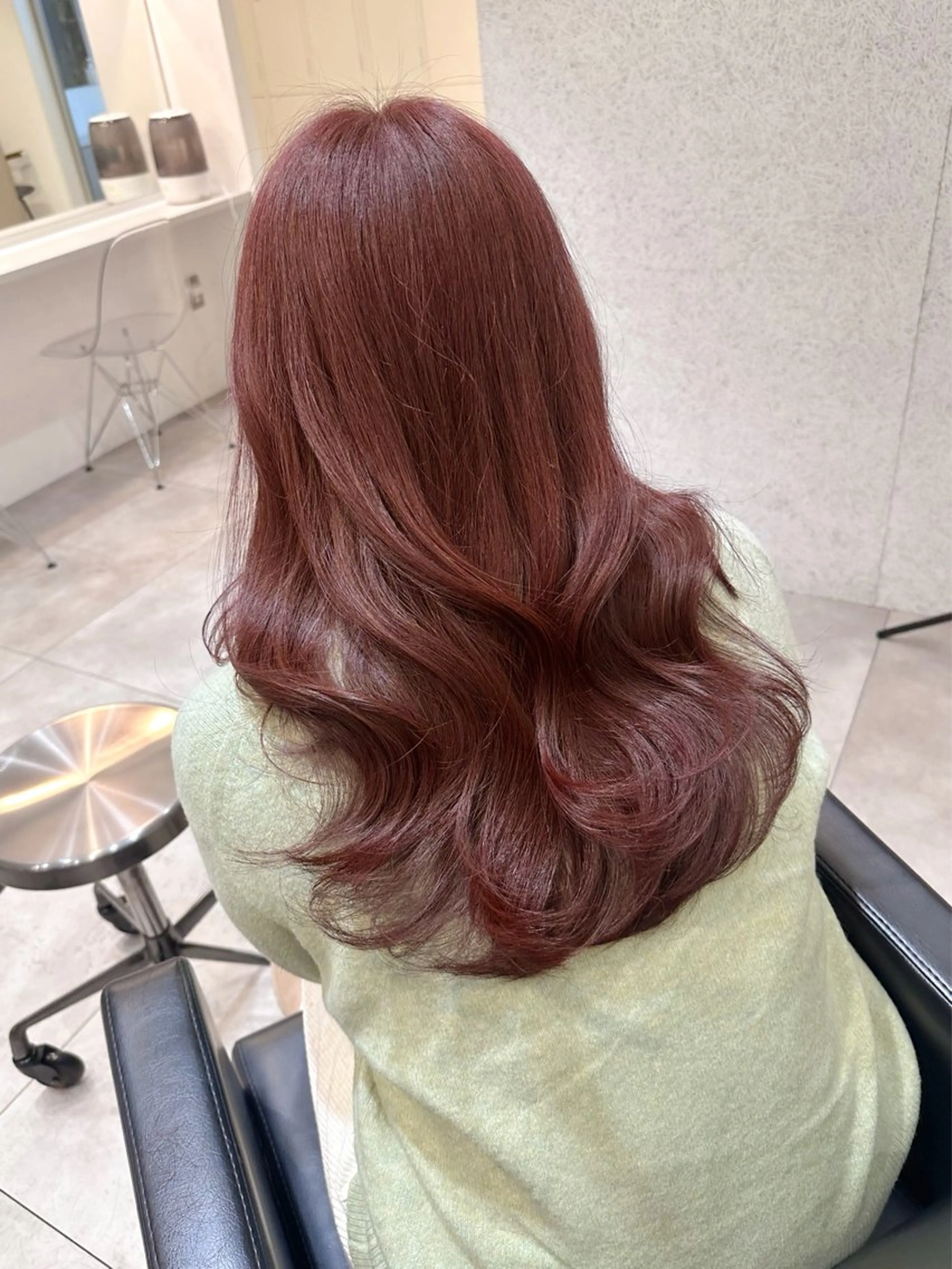 ロング カット ヘアカラー トリートメント 韓国ヘア/ワンホン ちひろのヘアスタイル