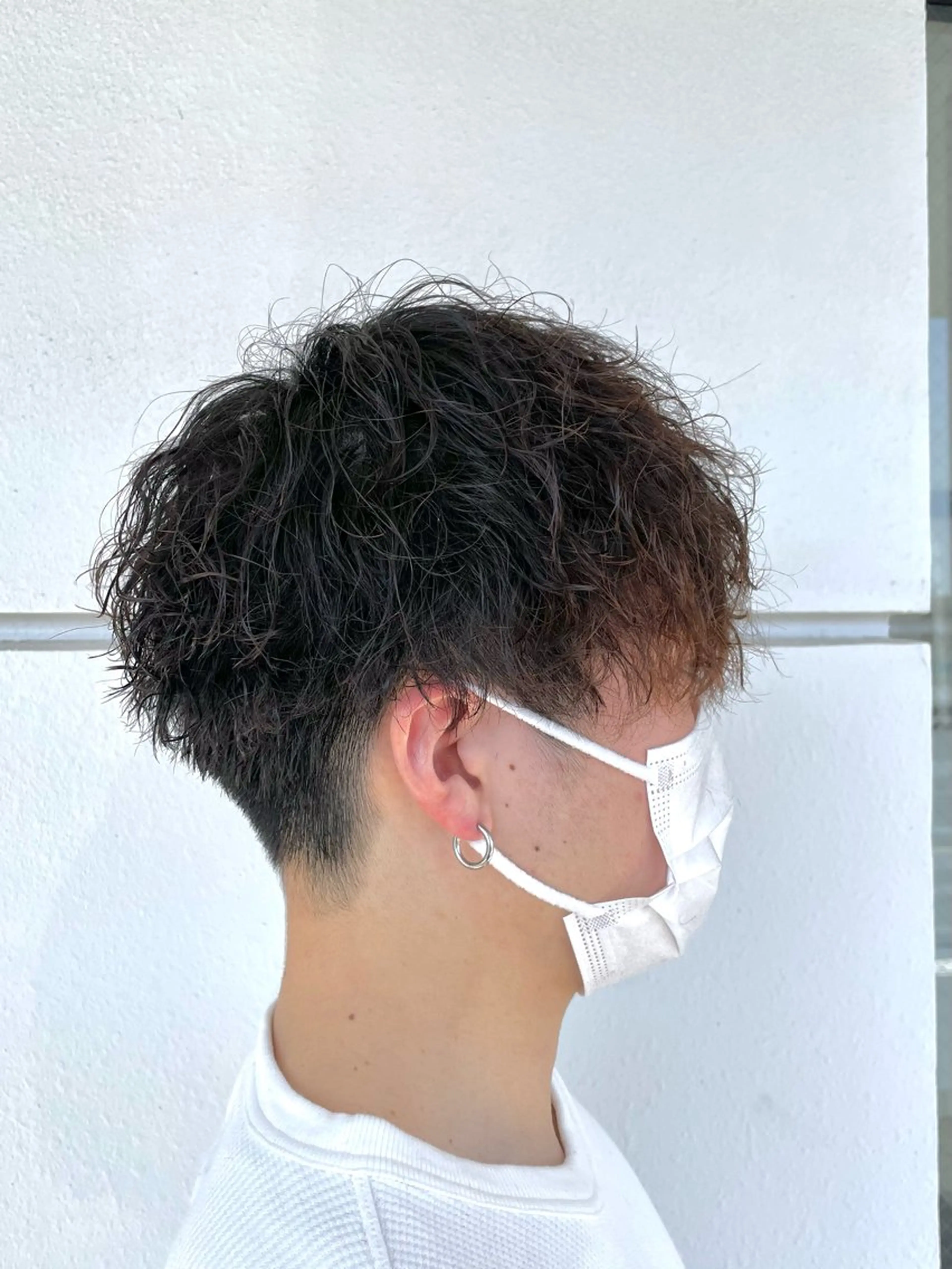 パーマ メンズ カット パーマ トリートメント 西村 れいのヘアスタイル
