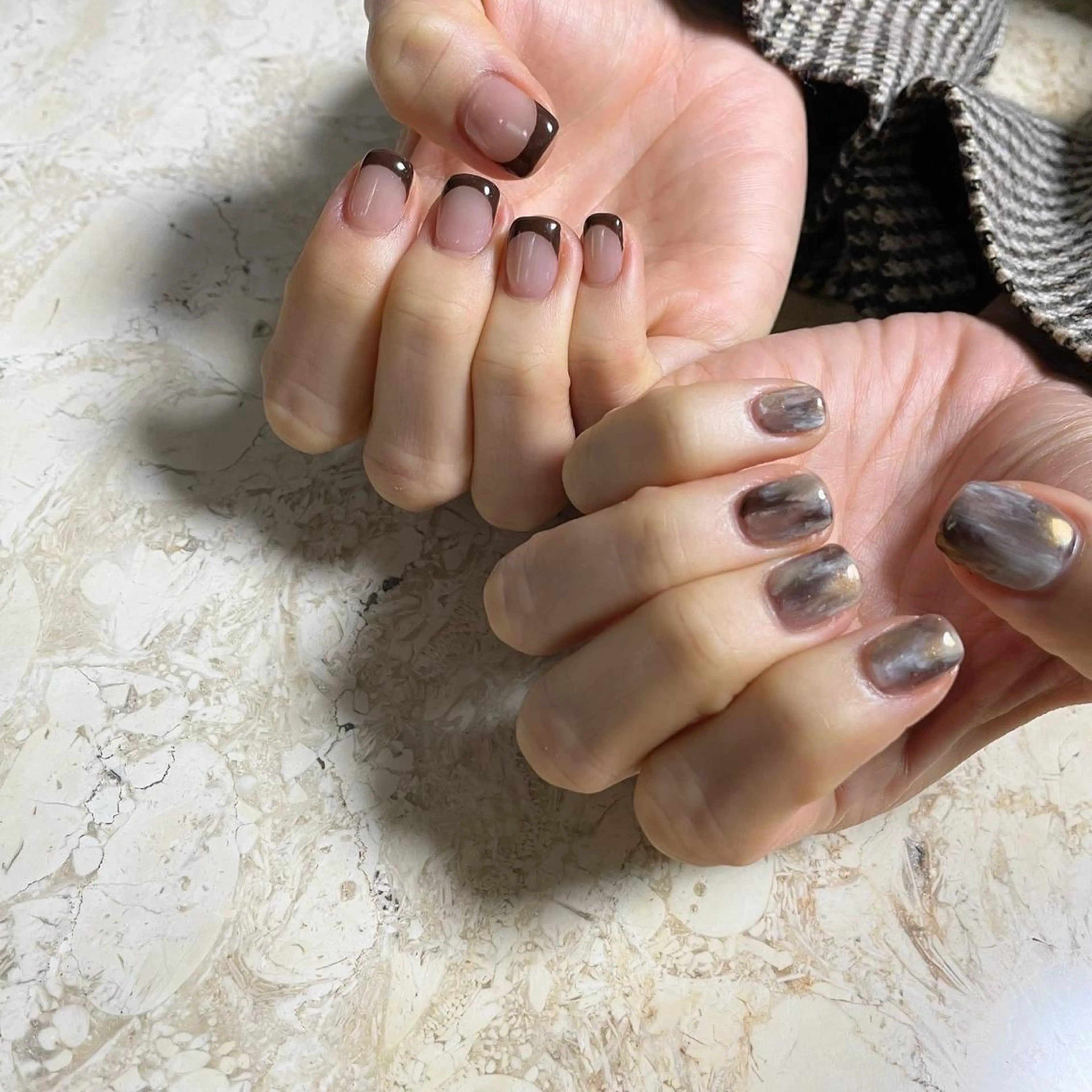 ネイル アートネイル フレンチネイル ジェルネイル 韓国ネイル マグネットネイル ハンドネイル フットネイル nail salon mieux(ミュー)のネイルデザイン