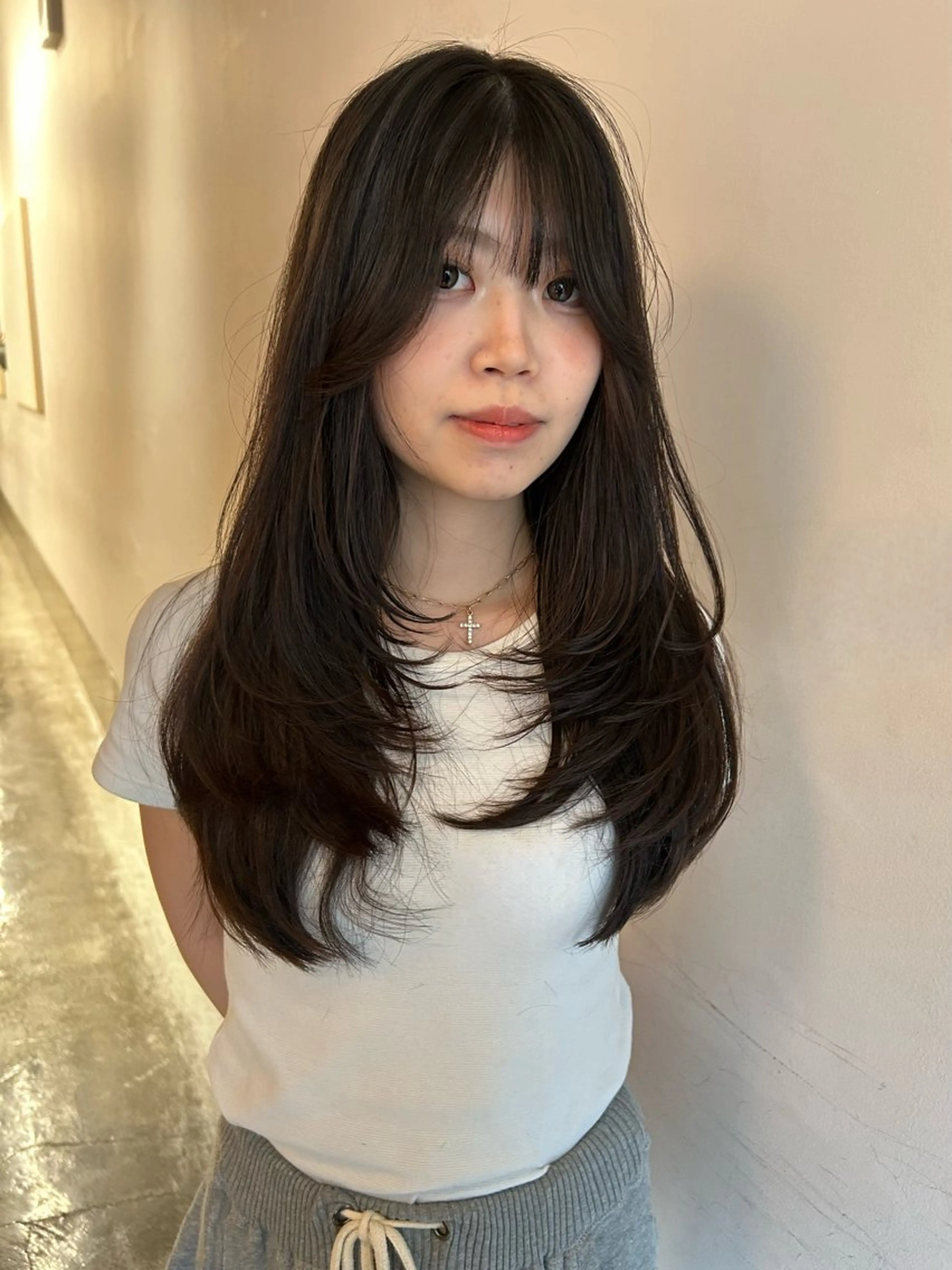 ロング カット トリートメント land所属・透明感カラー/レイヤ ー🌙Honokaのヘアスタイル