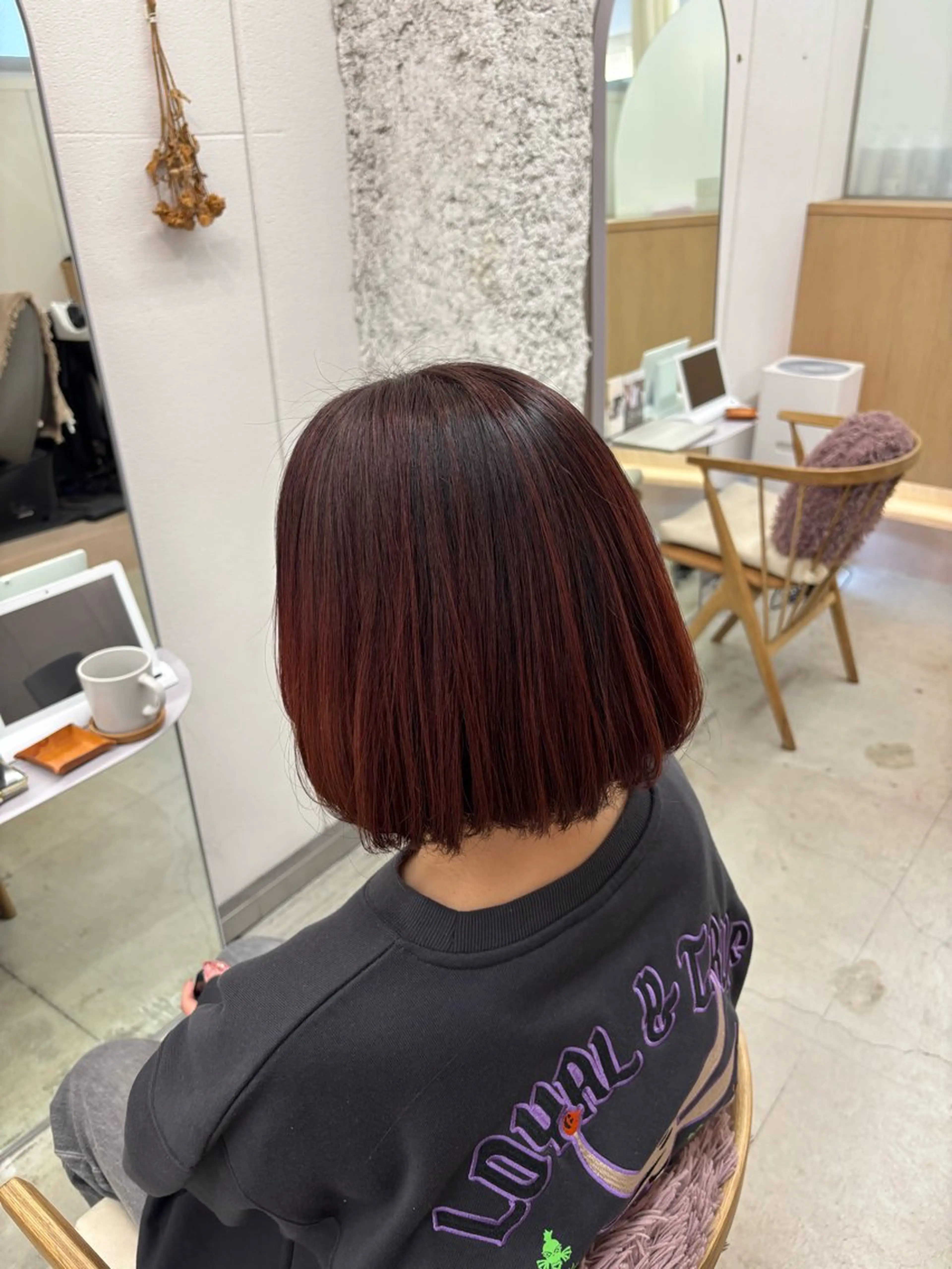 カラー ヘアカラー トリートメント 🌷花屋併設🌷 岡本明日実のヘアスタイル