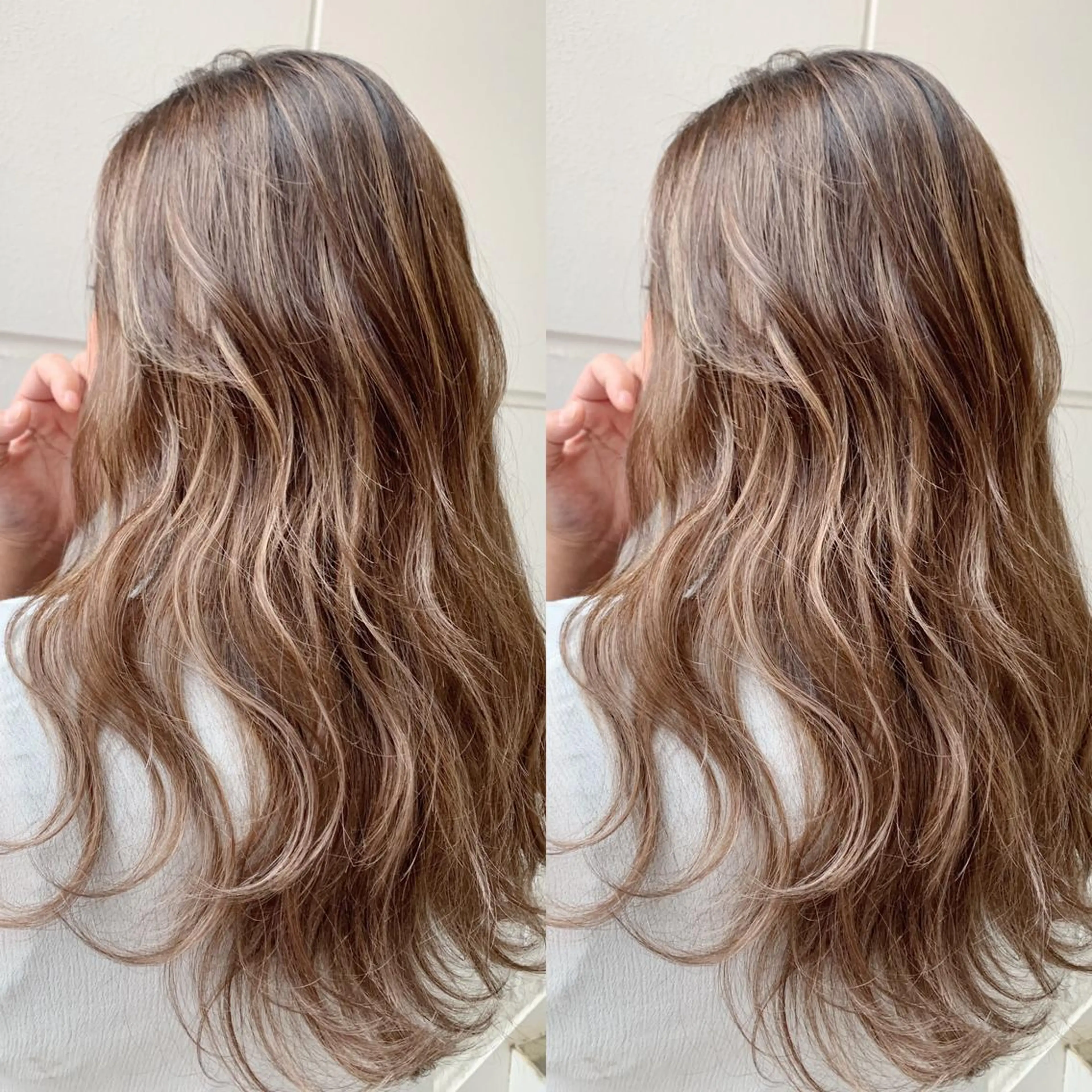 ロング カラー ヘアアレンジ ベージュカラー ハイライトカラー ハイライト ヘアカラー トリートメント BANK'S hair所属・📌 トレンド× 髪質改善寺坂雄飛📌のヘアスタイル