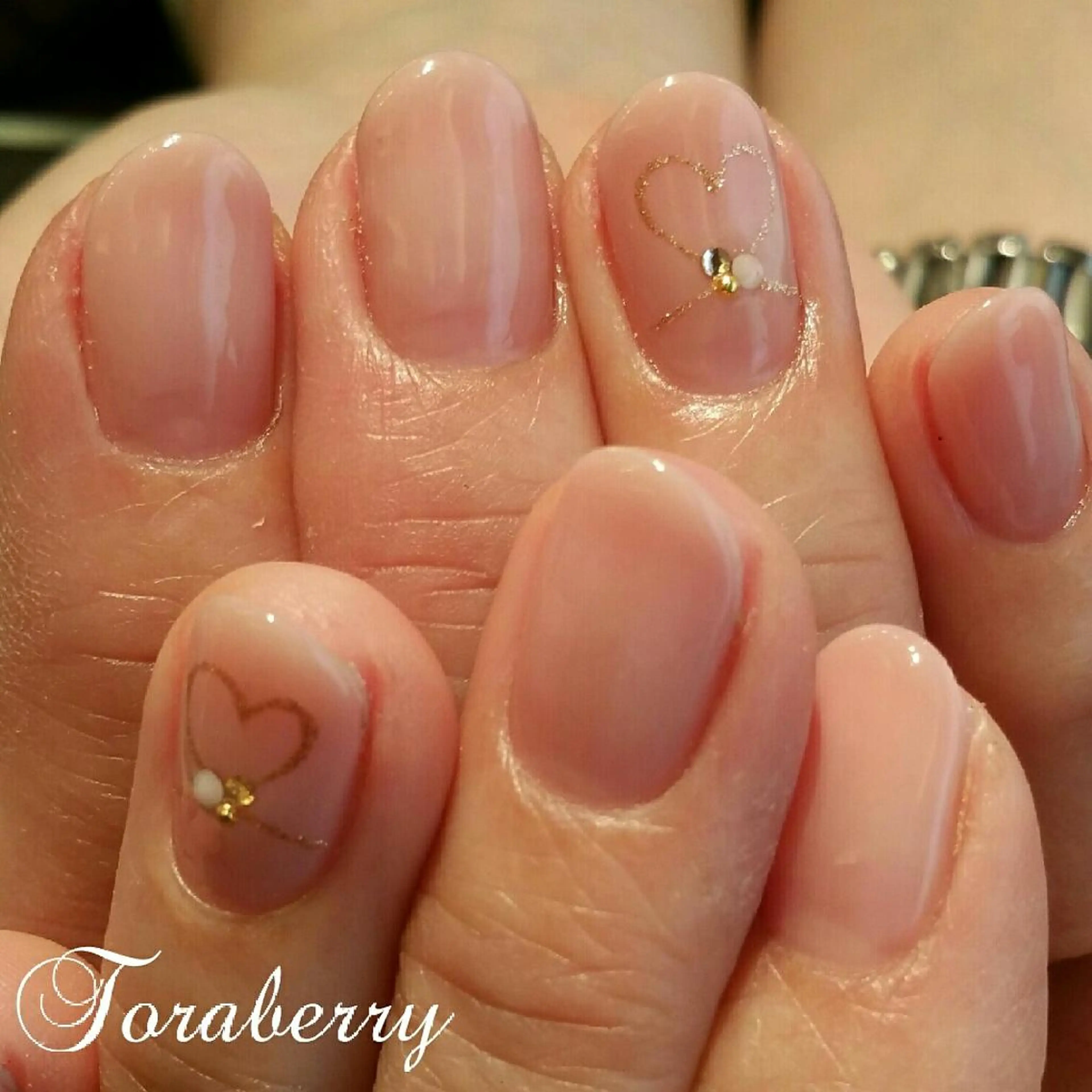 ネイル ハート ネイリスト なつみのネイルデザイン