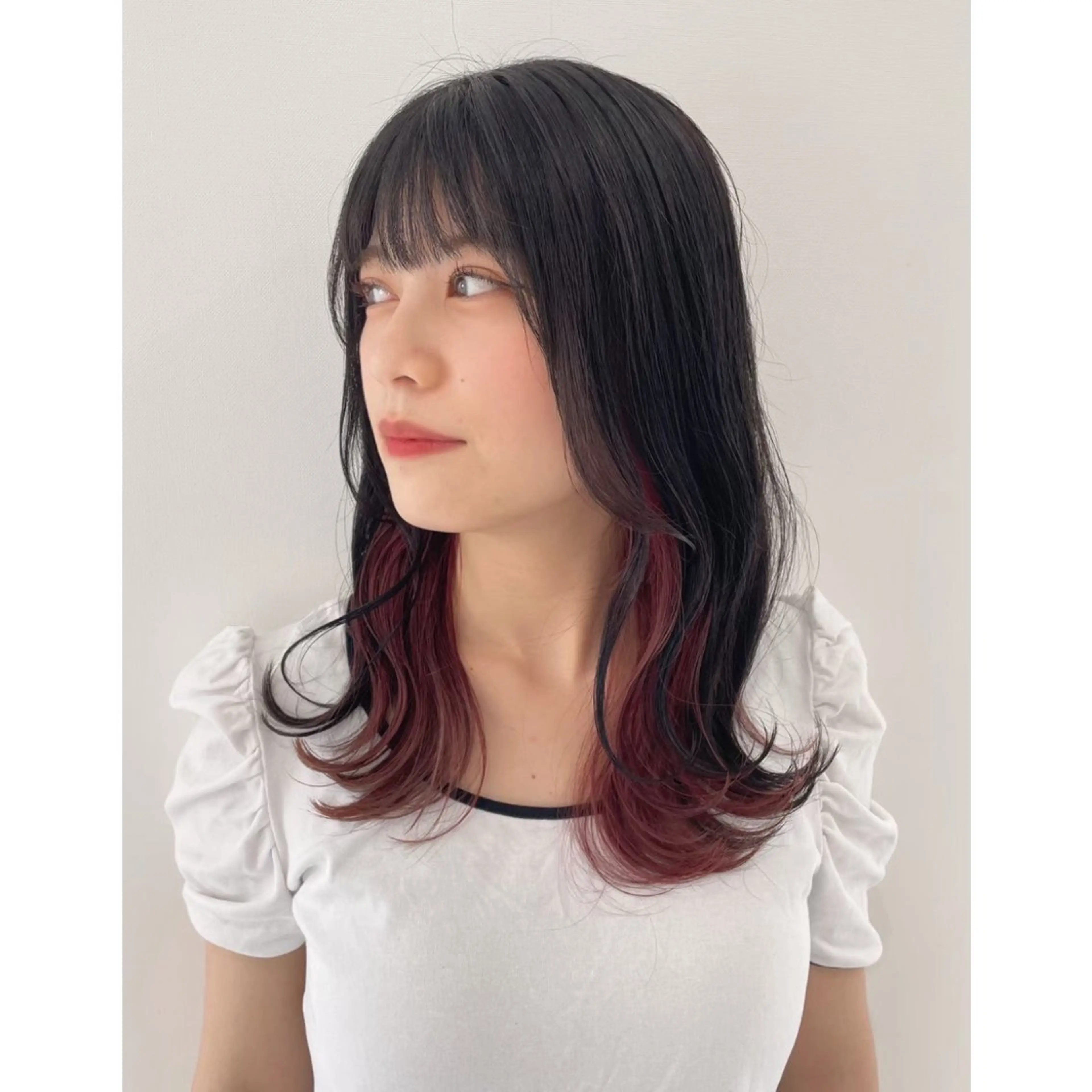 <minimo限定価格>インナーカラー🫧(インナーブリーチ1回＋オンカラーと外側ワンカラー)の写真